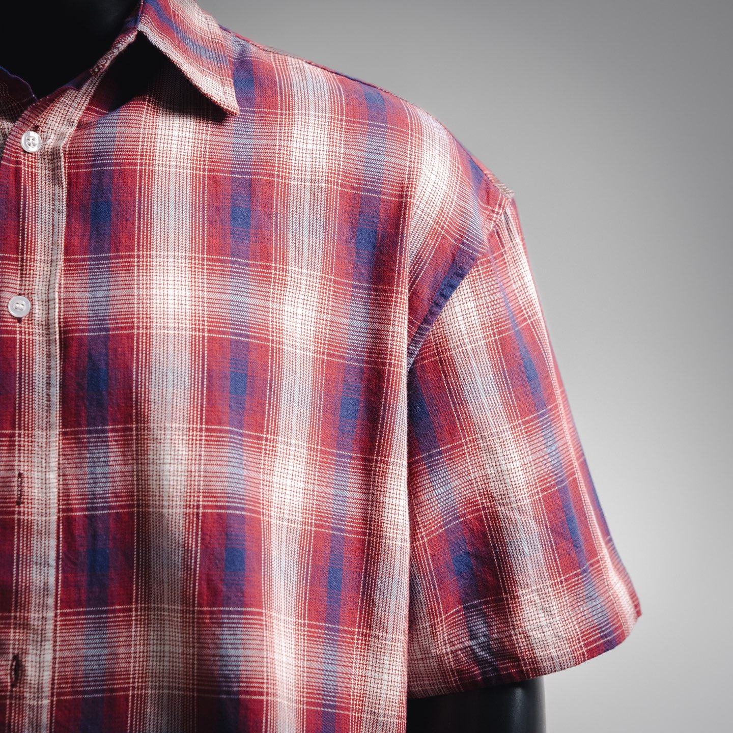 Acne Studios 25ss 红白格纹短袖衬衫