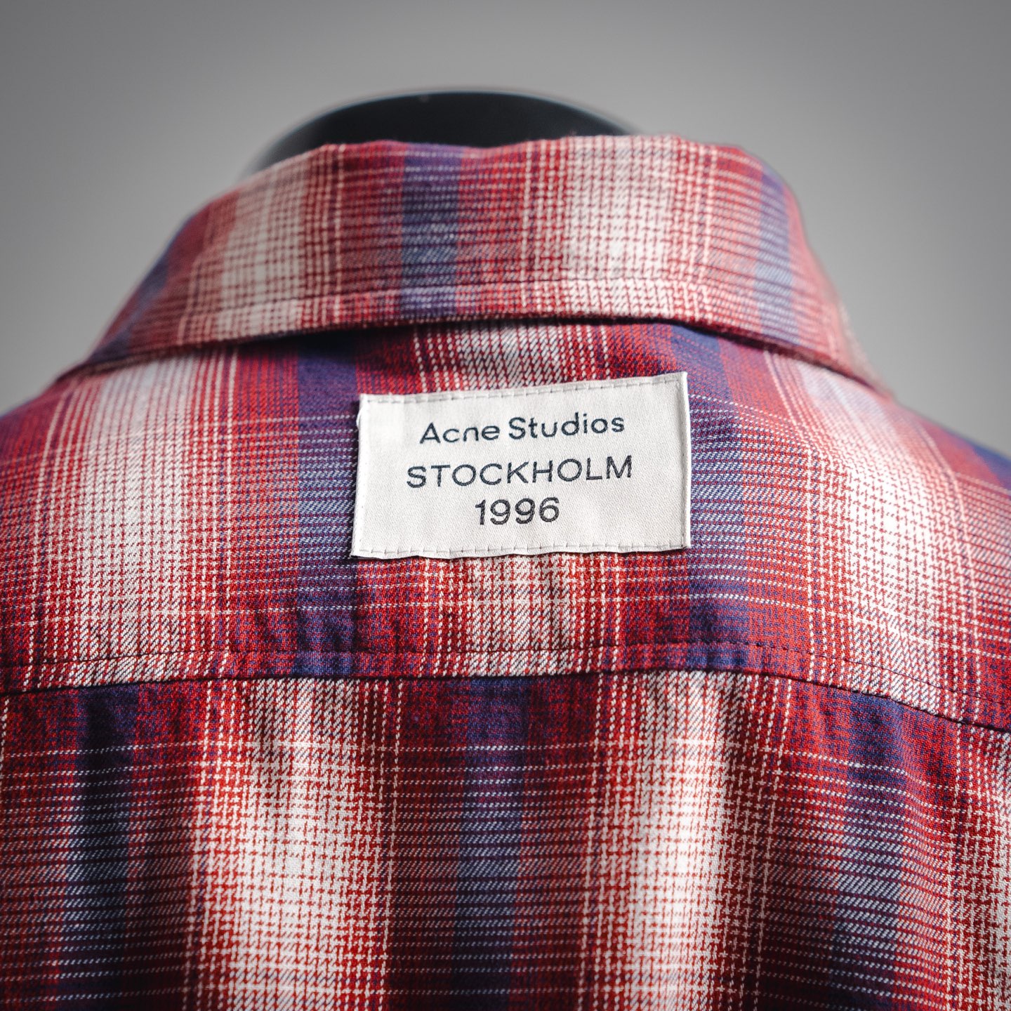 Acne Studios 25ss 红白格纹短袖衬衫