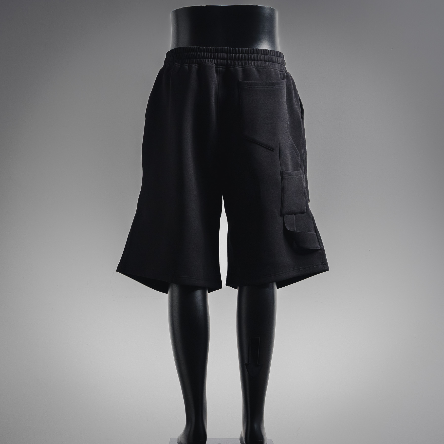 ANDEND韩小众太空棉立体过膝七分廓形卫裤