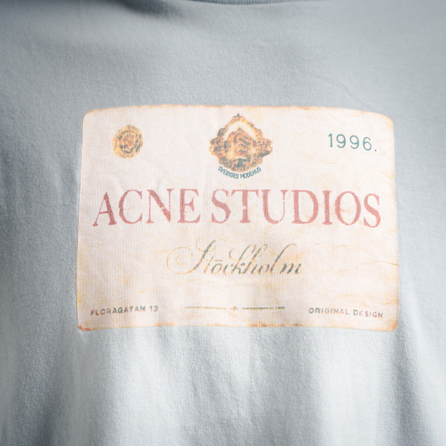 Acne Studios 25ss AC 做旧磨烂假两件字母印花长袖T恤