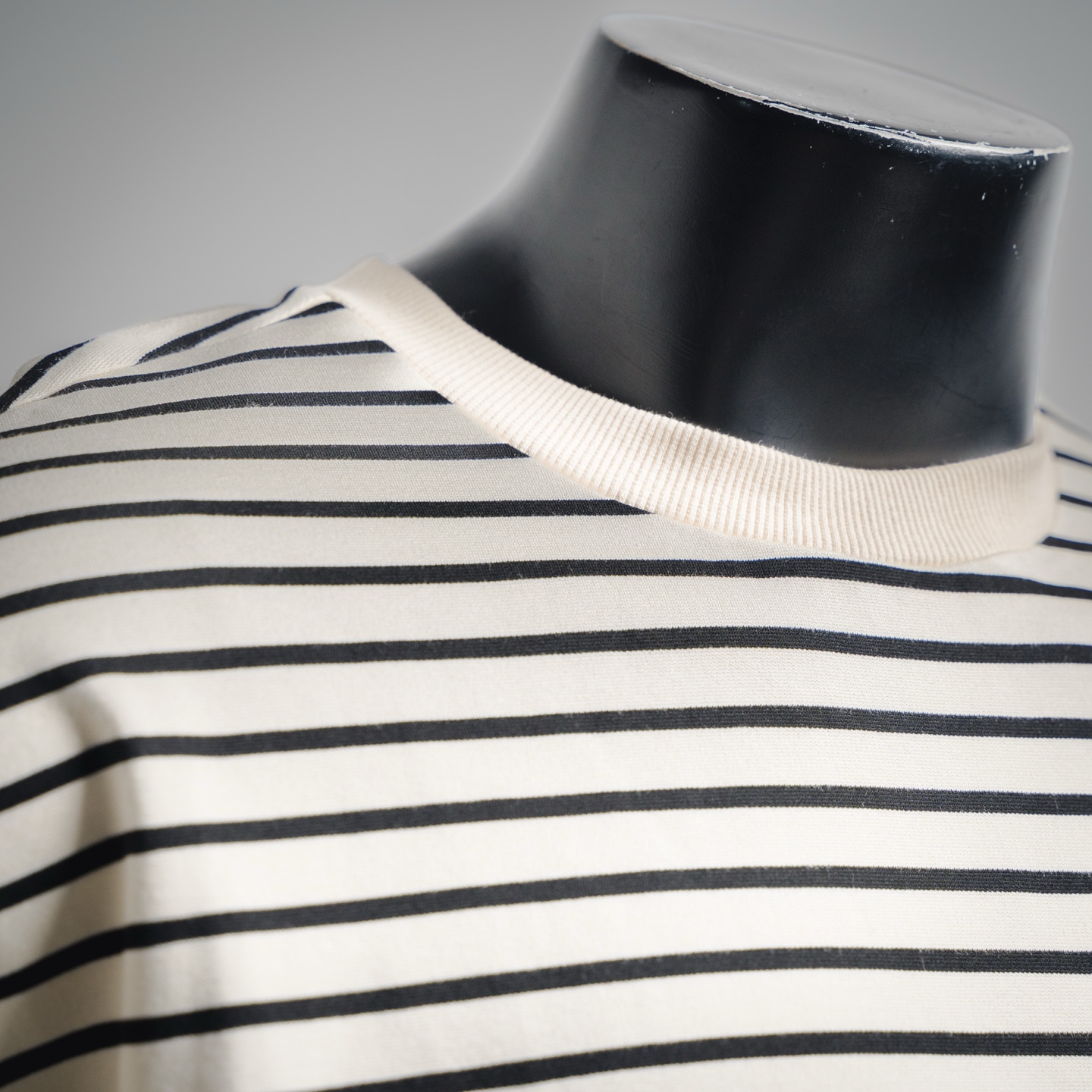 JIL SANDER 21ss极简主义字母贴布徽标条纹短袖T恤 杏