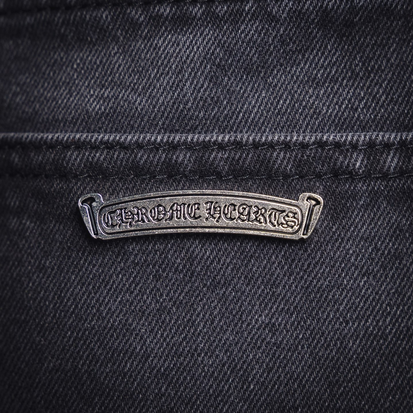 Chrome Hearts CH克罗心25ss黑色粉贴皮牛仔裤-Chinese UA Cheap High Quatity Brand Clothes Bags handbags Sneakers wholesale wholesaler seller from China Factory suppliers Fashion Clothing Shoes best Quality Beautiful Price Chrome Hearts CH克罗心25ss黑色粉贴皮牛仔裤