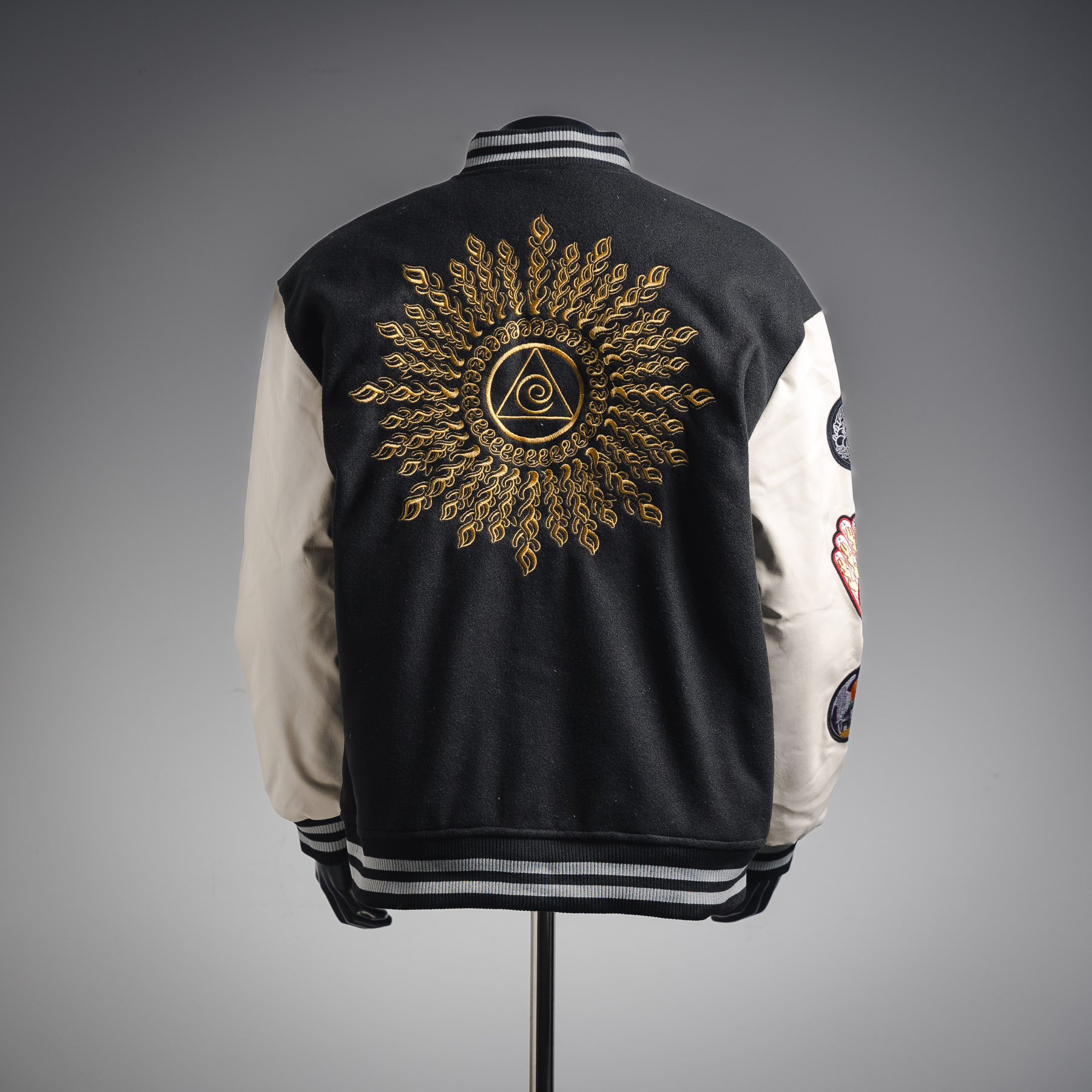 斯图西 Dries Van Noten x Stussy 22FW联名款 夹棉棒球服外套