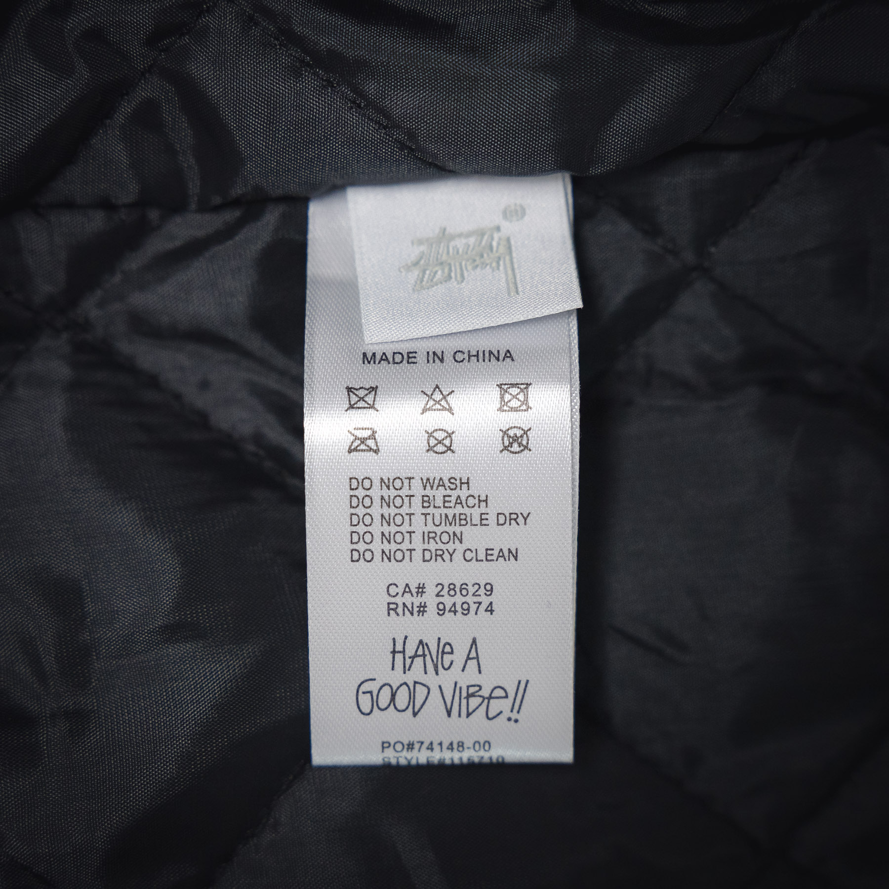 斯图西 Dries Van Noten x Stussy 22FW联名款 夹棉棒球服外套