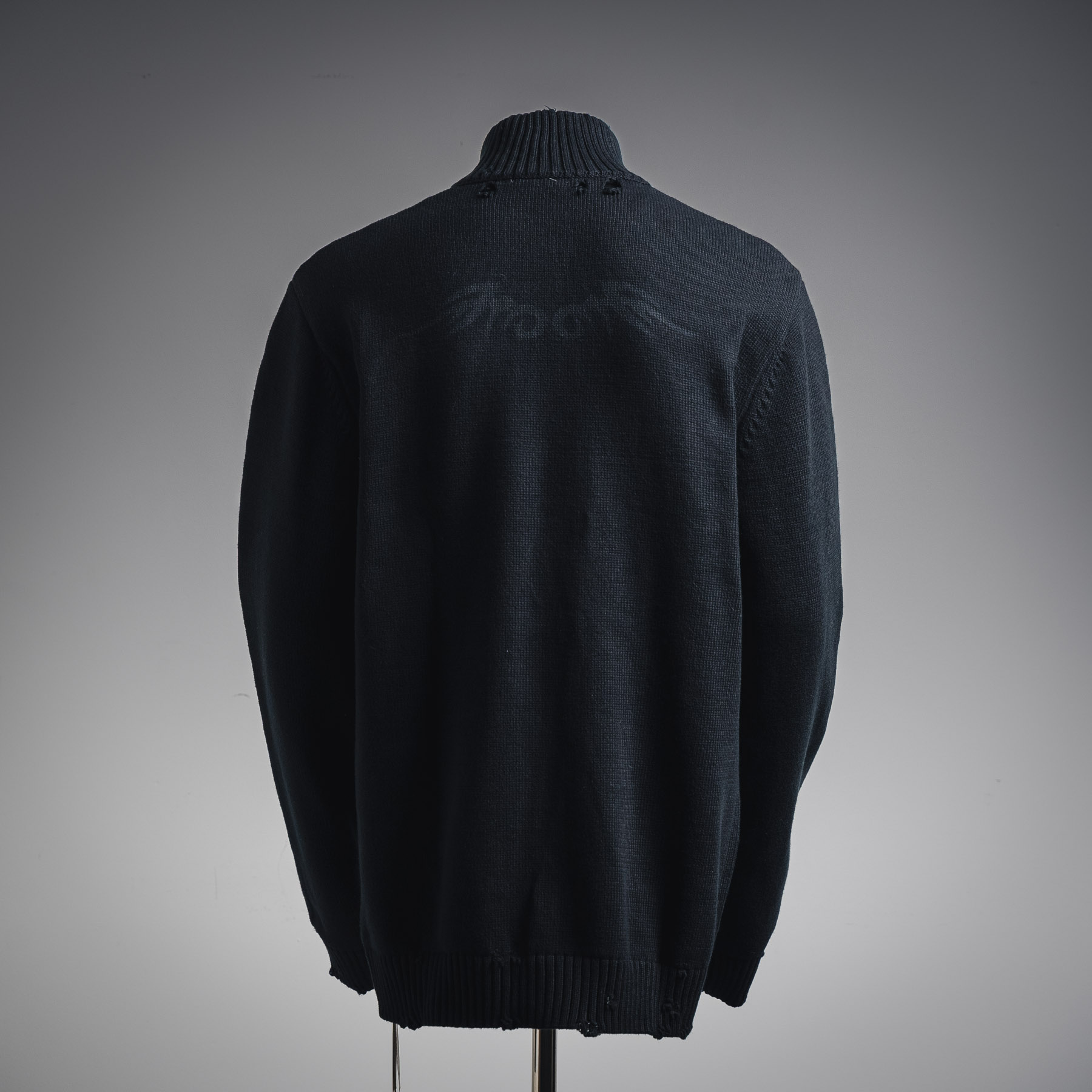 BALENCIAGA/巴黎世家新25ss火焰图腾拉链毛衣