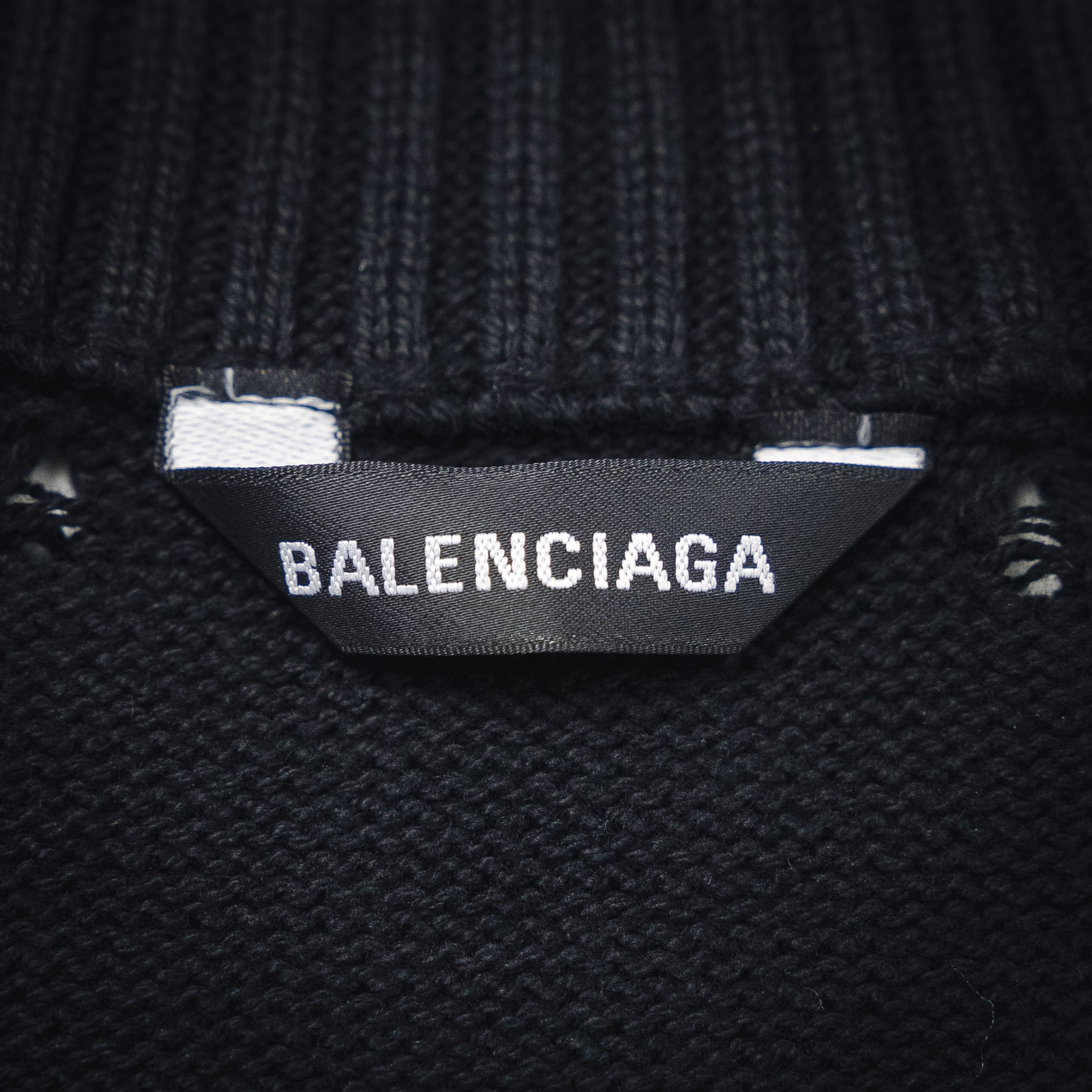 BALENCIAGA/巴黎世家新25ss火焰图腾拉链毛衣