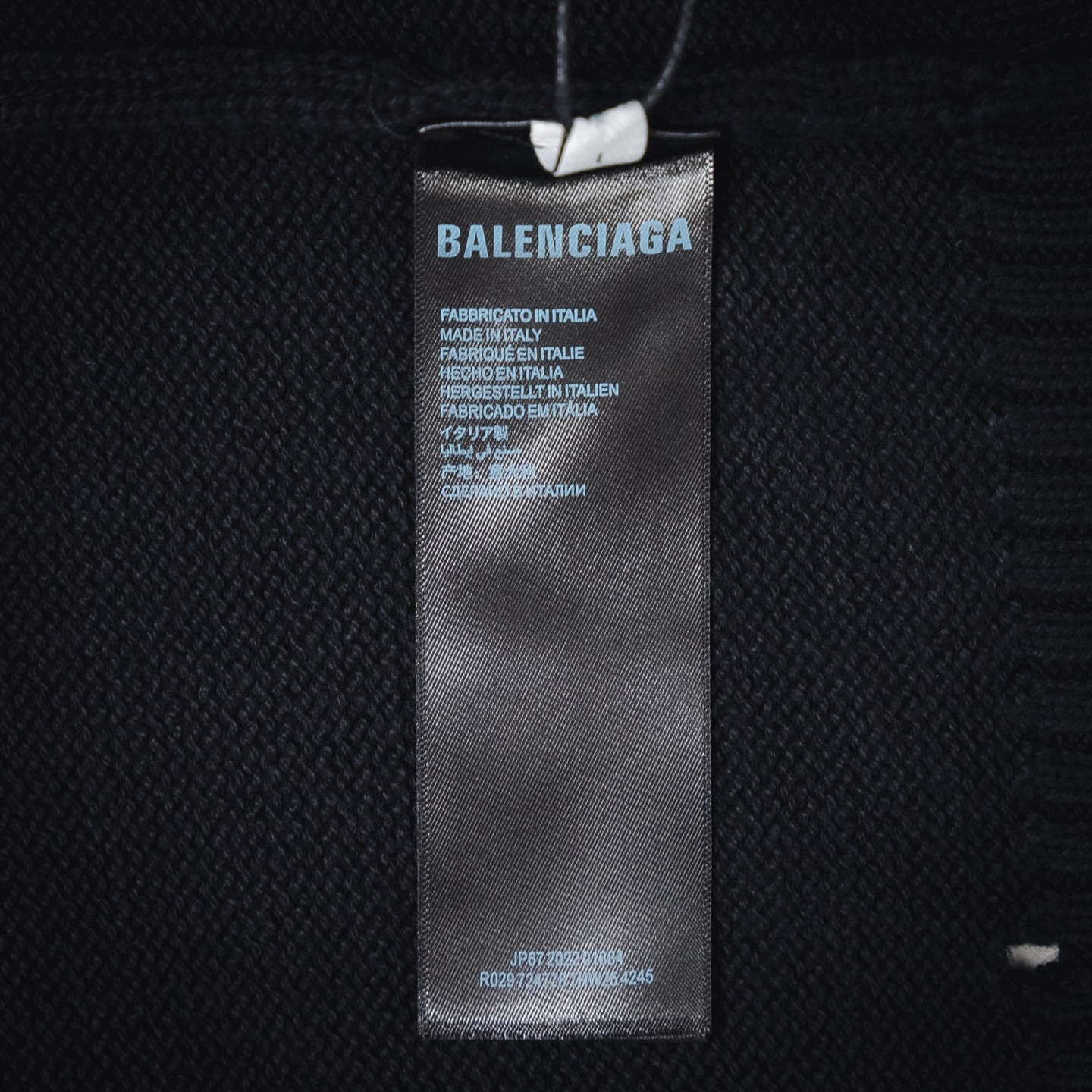 BALENCIAGA/巴黎世家新25ss火焰图腾拉链毛衣