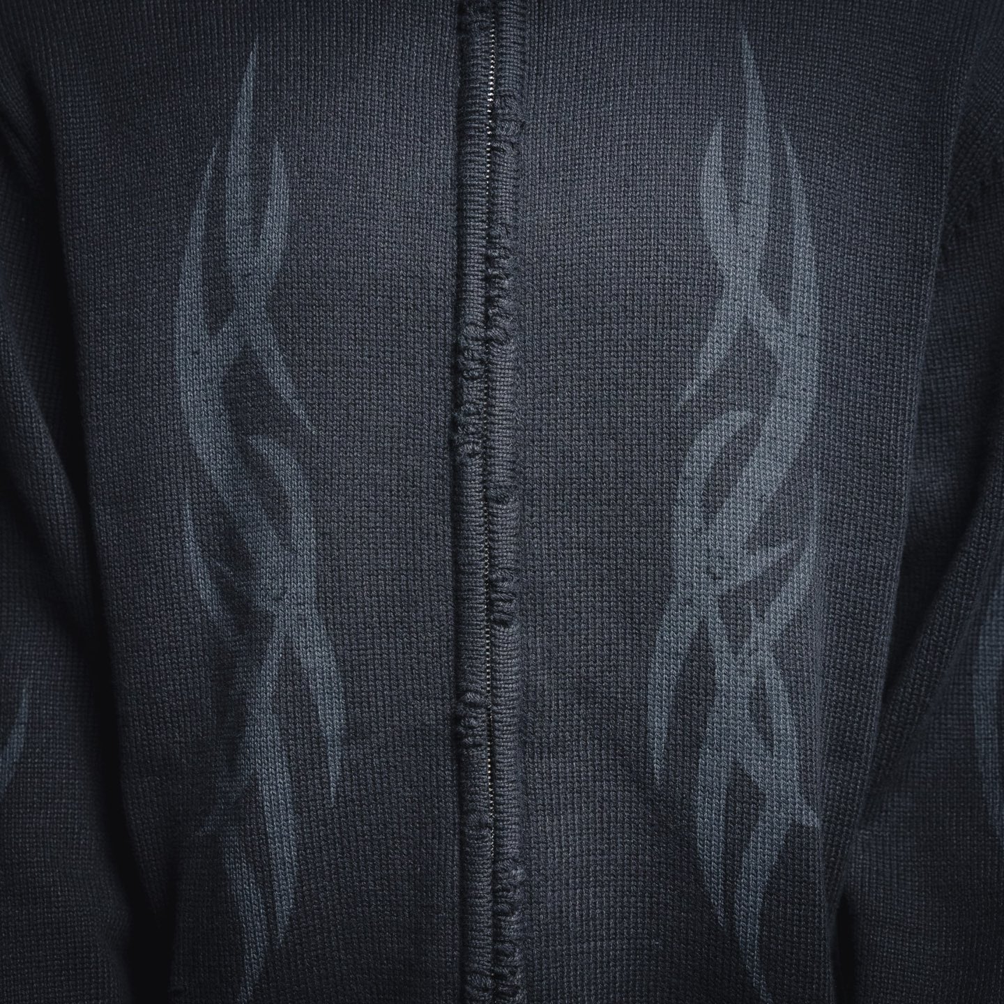 BALENCIAGA/巴黎世家新25ss火焰图腾拉链毛衣