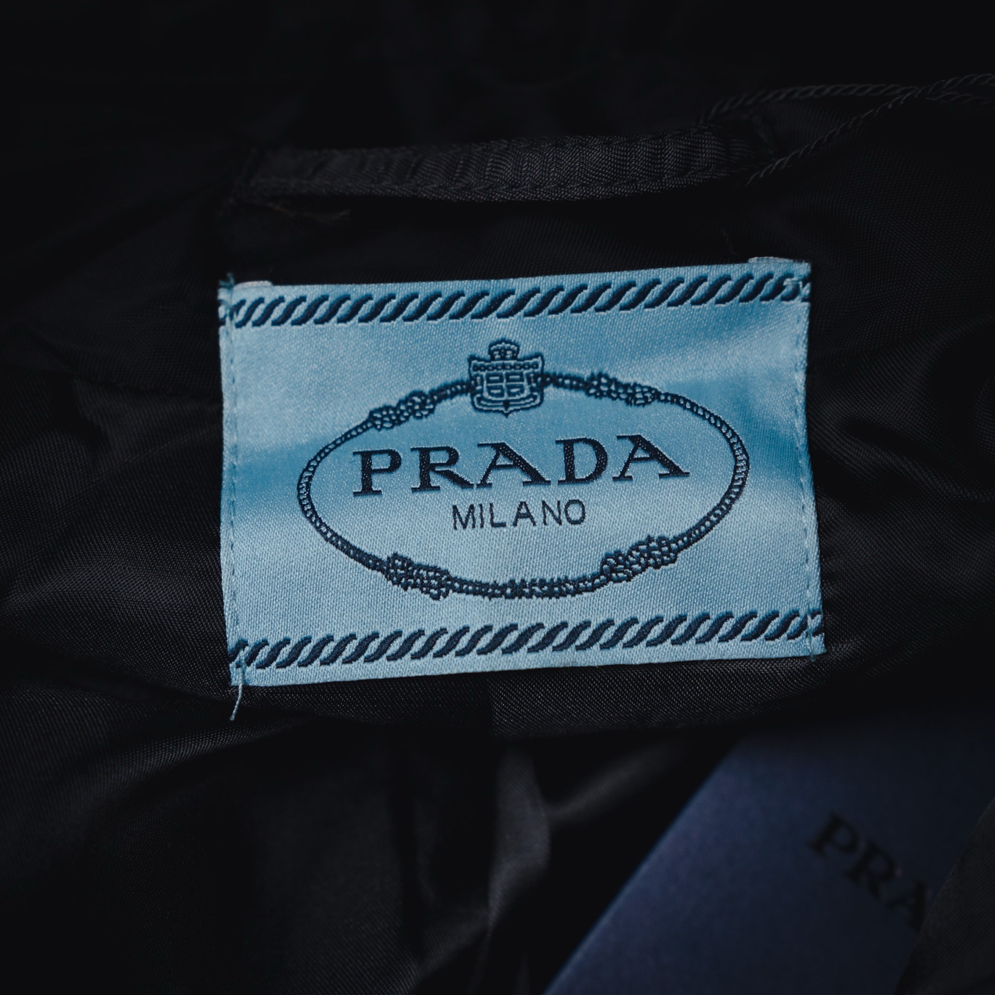 Prada普拉达prd 25ss三角标多口袋翻盖棉服外套夹克
