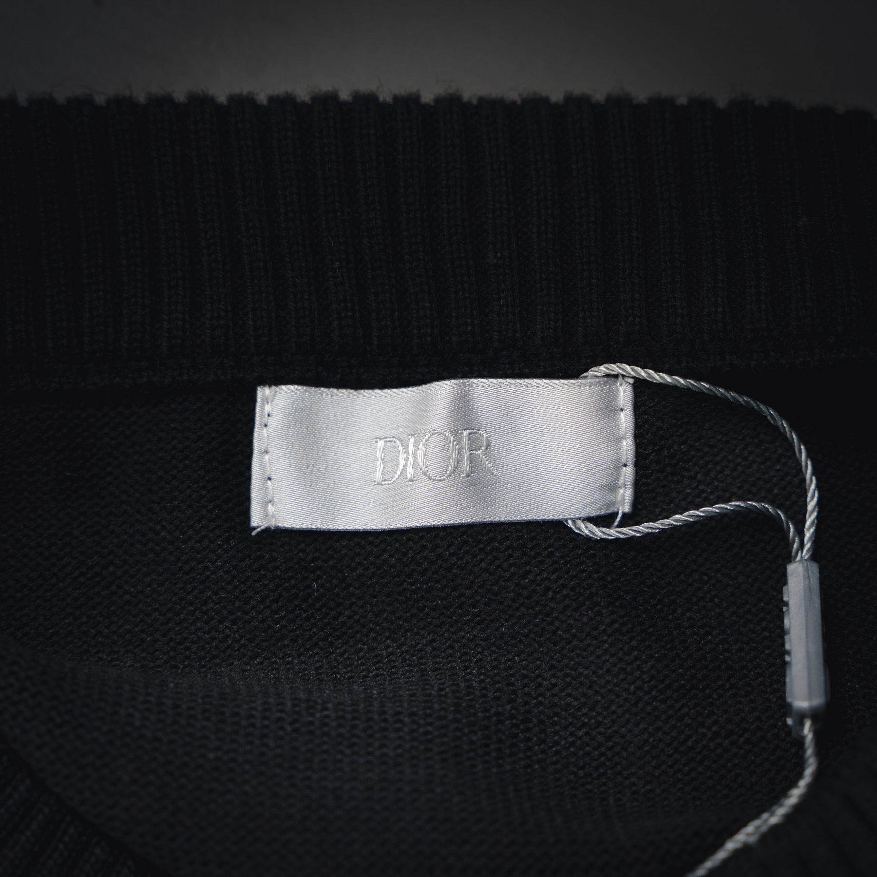 DIOR/迪奥CD 25ss 档案标识刺绣圆领针织毛衣