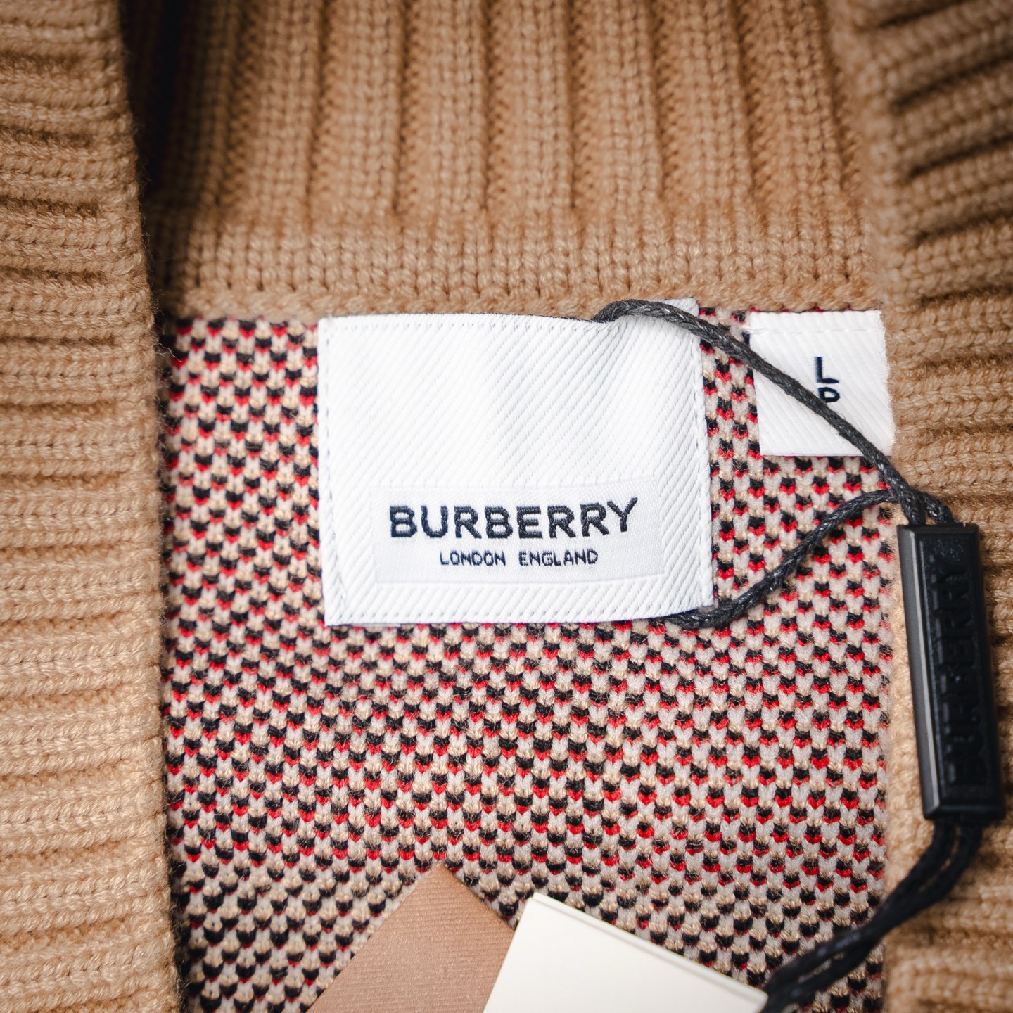Burberry 巴宝莉/BBR高版本格纹羊毛提花针织开衫