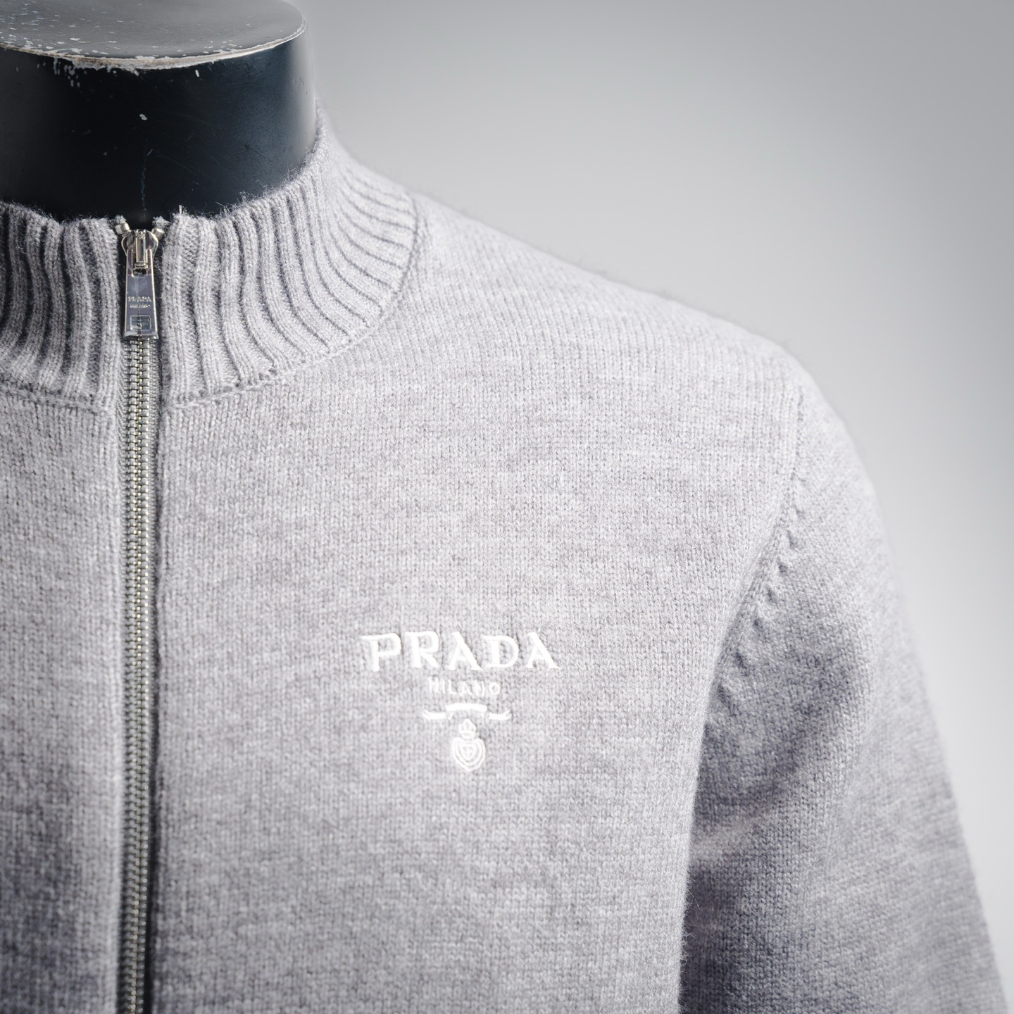 PRADA/普拉达25ss针织长袖夹克毛衣外套