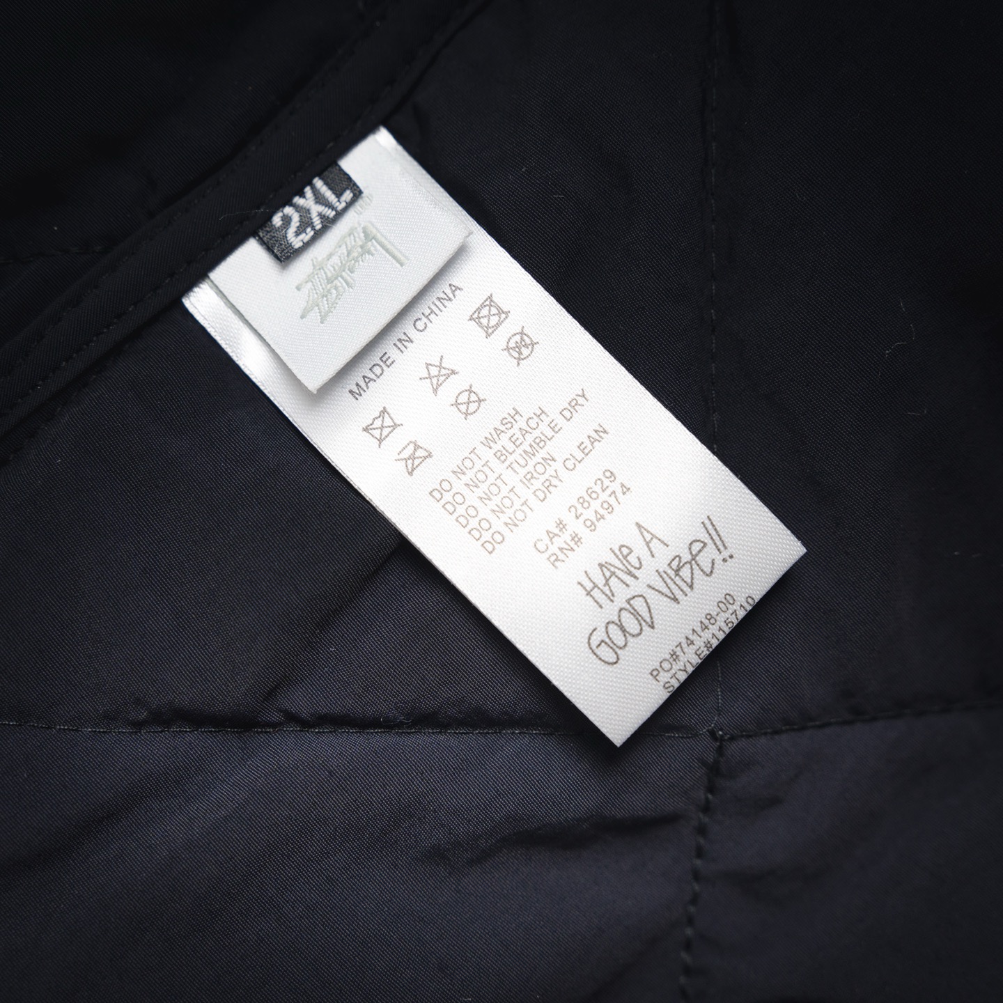 STUSSY 23FW 斯图西黑8台球拉链棉服夹克外套 黑色 卡其色 绿色