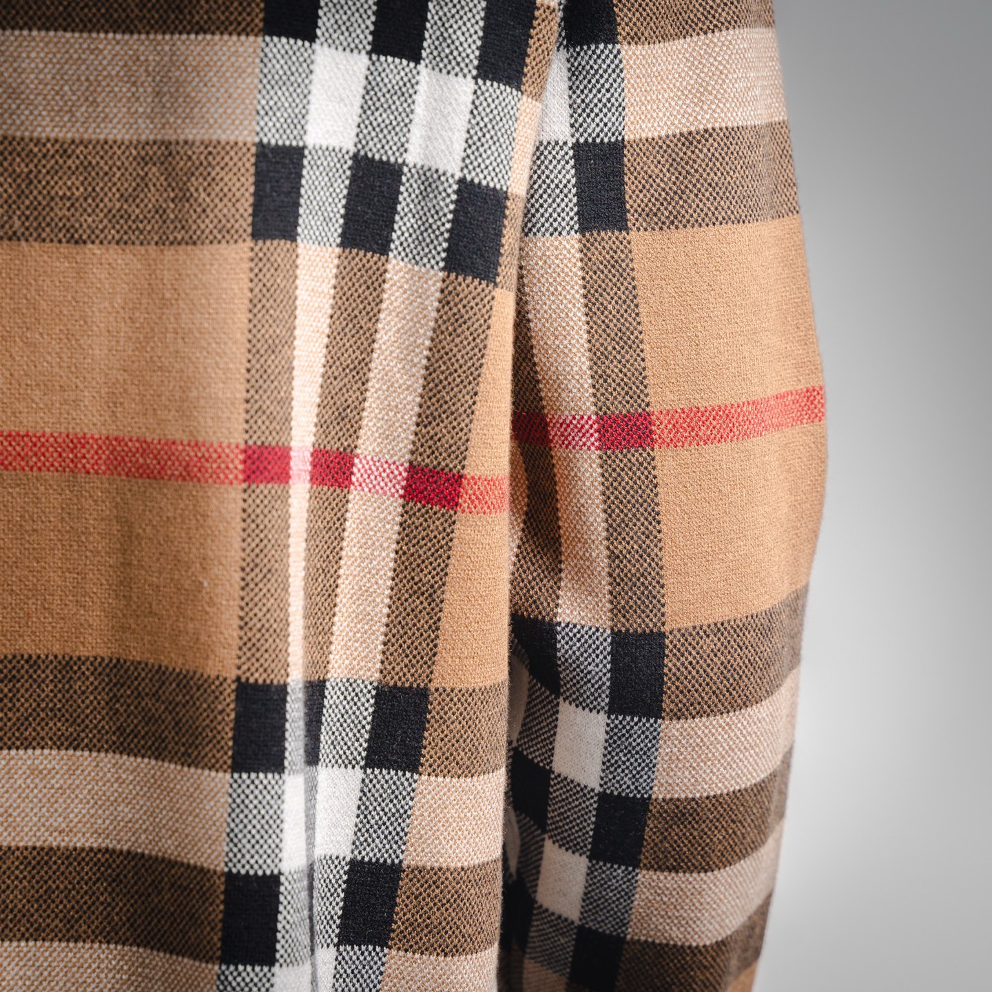 Burberry/巴宝莉BBR 25ss新款经典条纹格子立领开衫毛衣针织外套