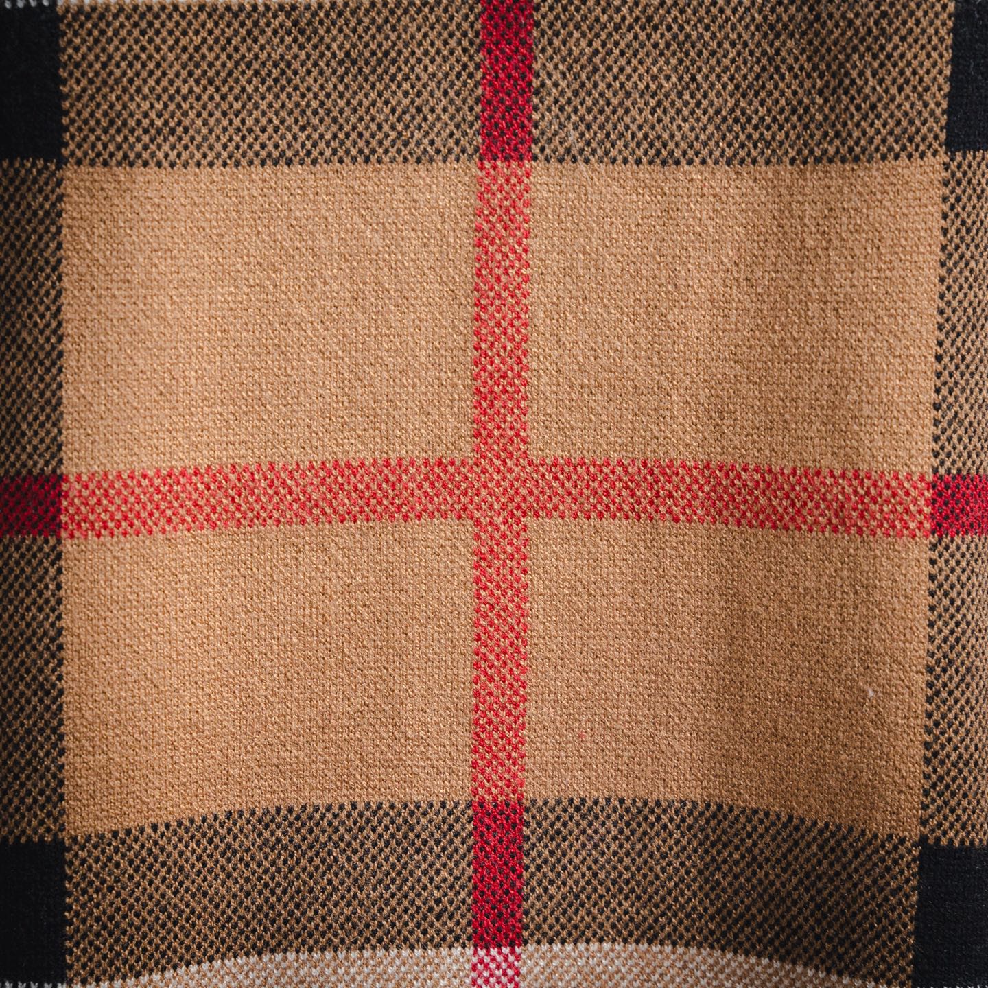 Burberry/巴宝莉BBR 25ss新款经典条纹格子立领开衫毛衣针织外套