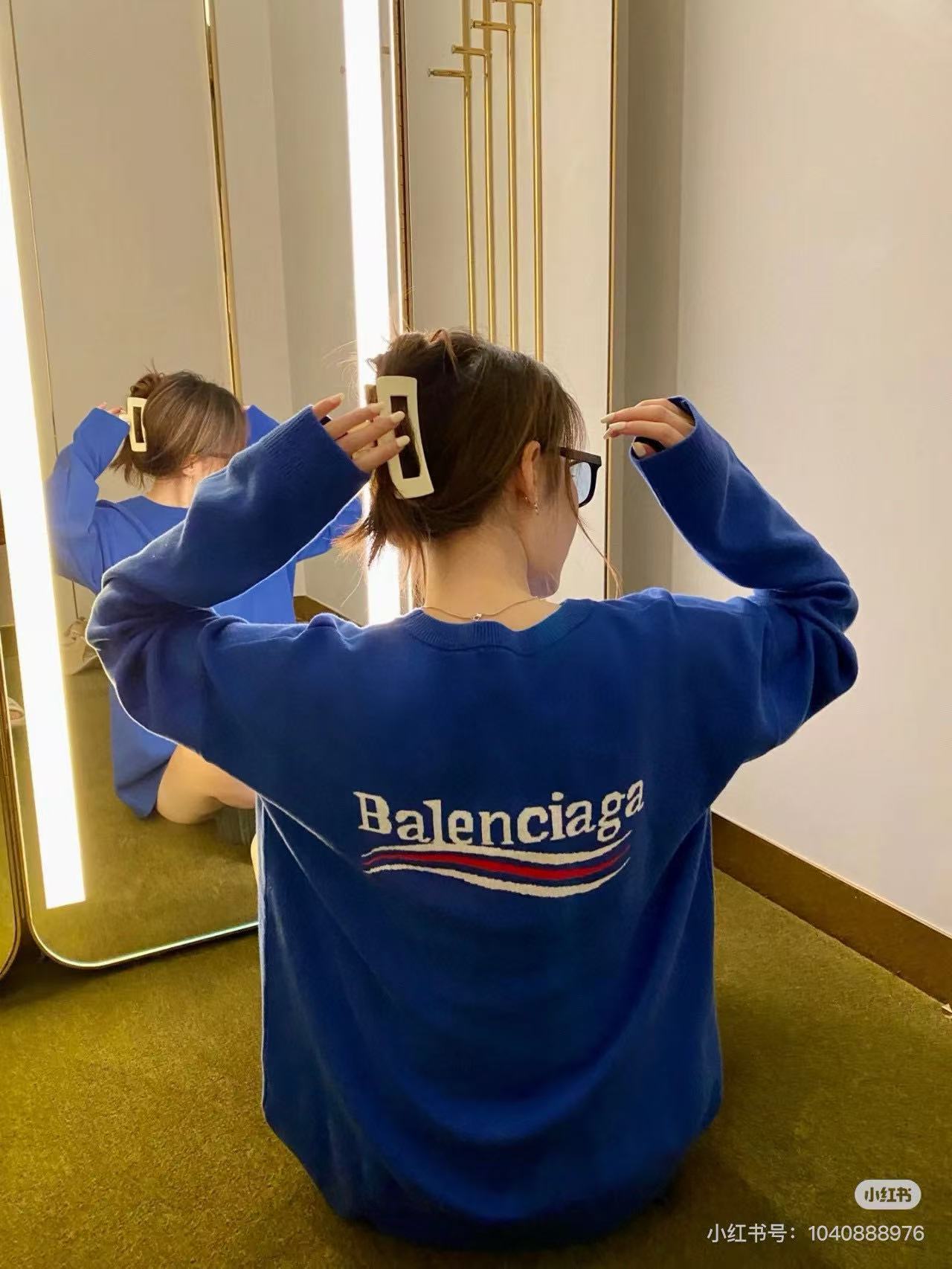 Balenciaga 巴黎世家BLCG25ss新款提花可乐字母针织衫毛衣 上身集合