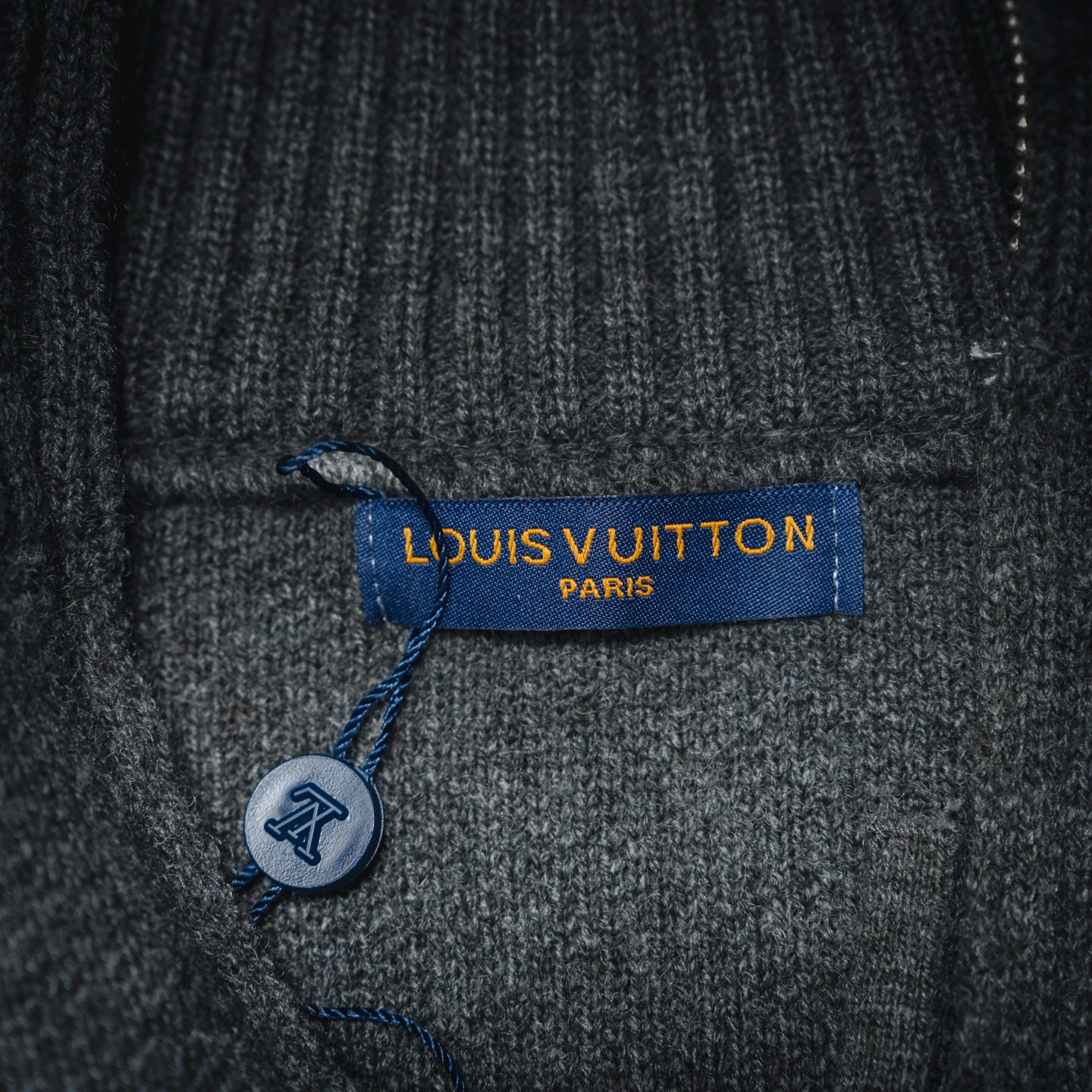 Louis Vuitton路易威登LV 25ss经典提花针织半拉链套头立领大版型毛衣