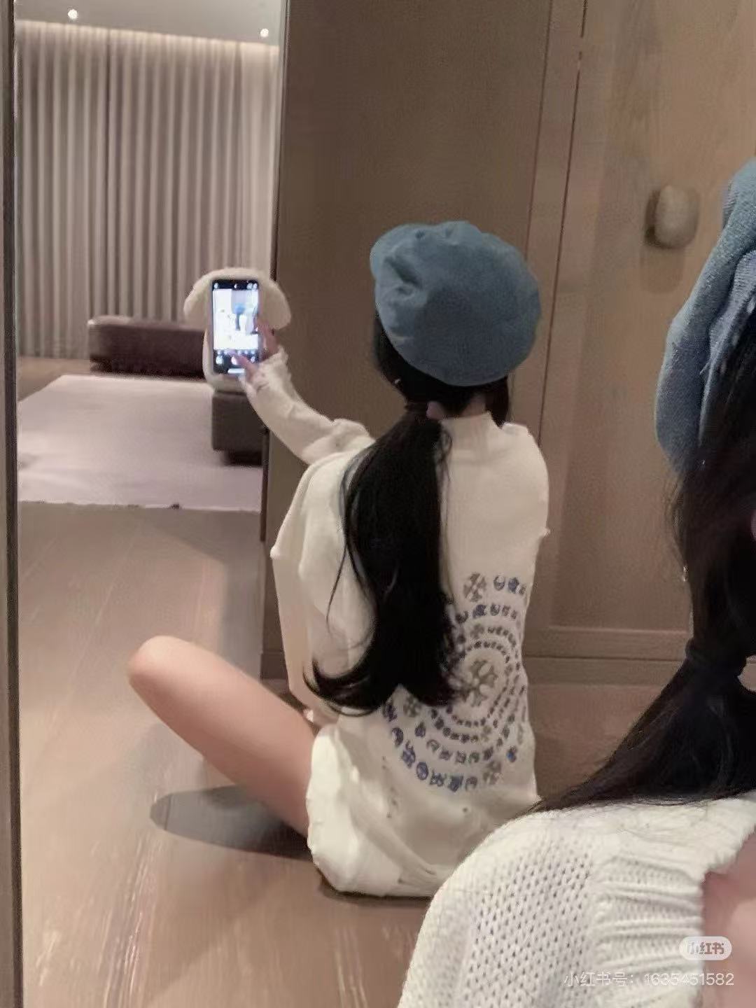 Chrome Hearts CH 克罗心25ss刺绣圆盘梵文十字架破洞针织毛衣套头 上身效果#