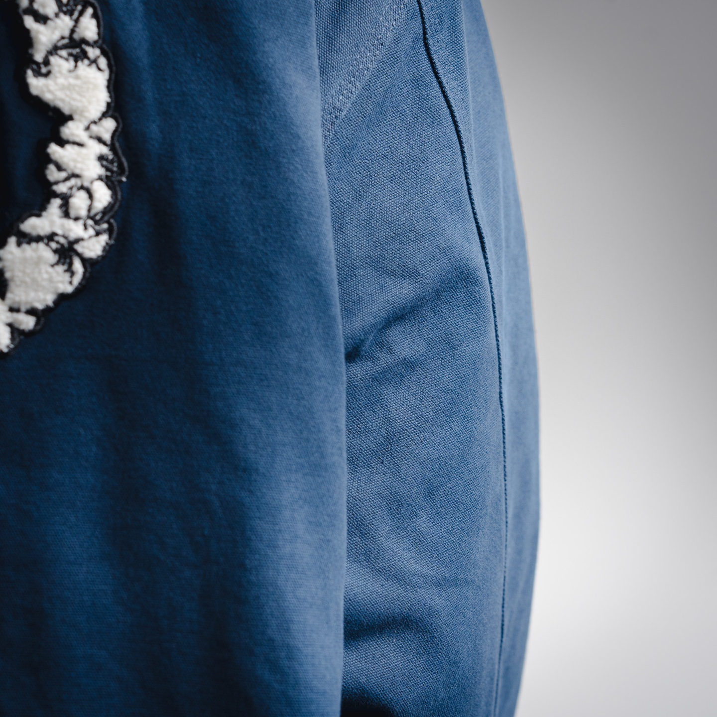 斯图西Stussy×Denim Tears联名牛仔加棉夹克外套 海军蓝