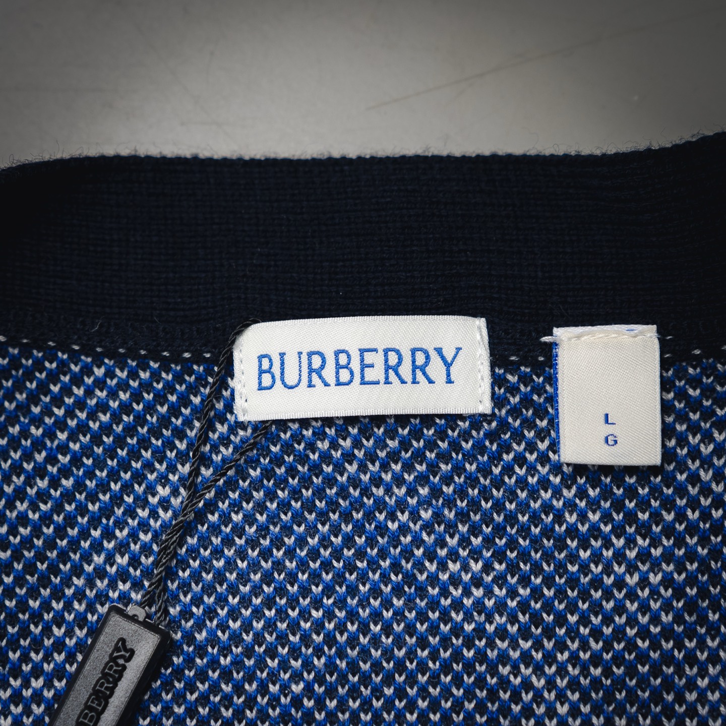 Burberry巴宝莉 BBR 25ss菱形斜格纹针织开衫毛衣外套