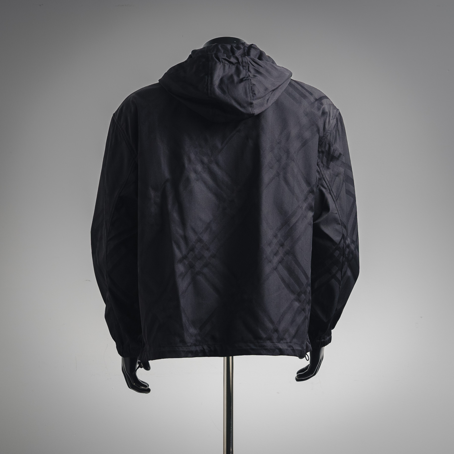 Burberry 巴宝莉 BBR25ss战马斜纹格连帽夹克