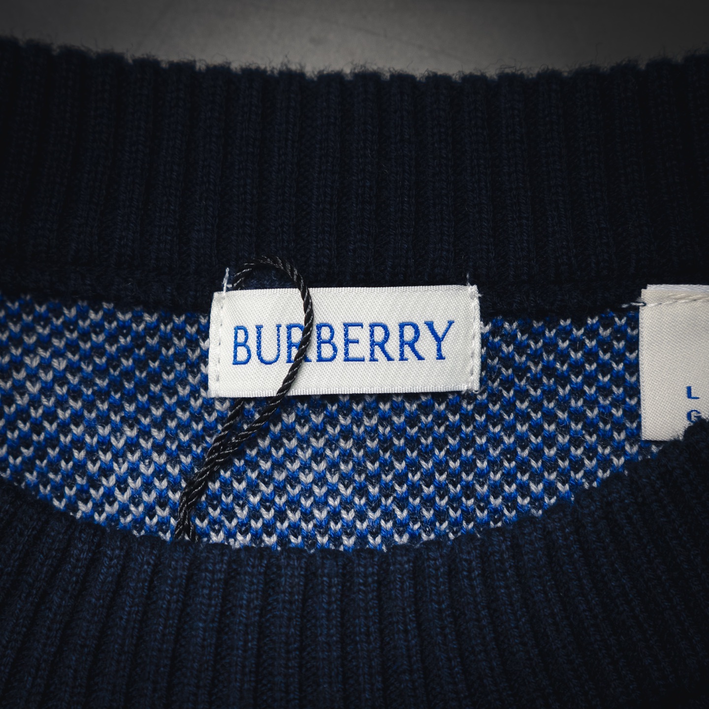 burberry巴宝莉 BBR菱形斜格纹圆领毛衣