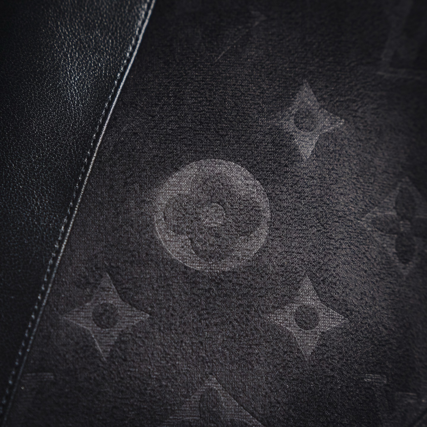 Louis Vuitton/路易威登25ss 老花贴布拼皮皮衣外套夹克