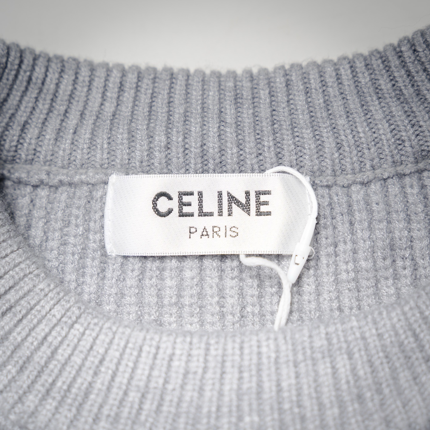 Celine赛琳25ss凯旋门毛巾绣圆领针织毛衣