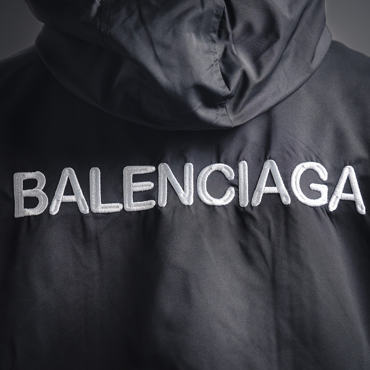 Balenciaga巴黎世家BLCG 23ss恶搞3Bsporty黑色夹克冲锋衣外套 黑色