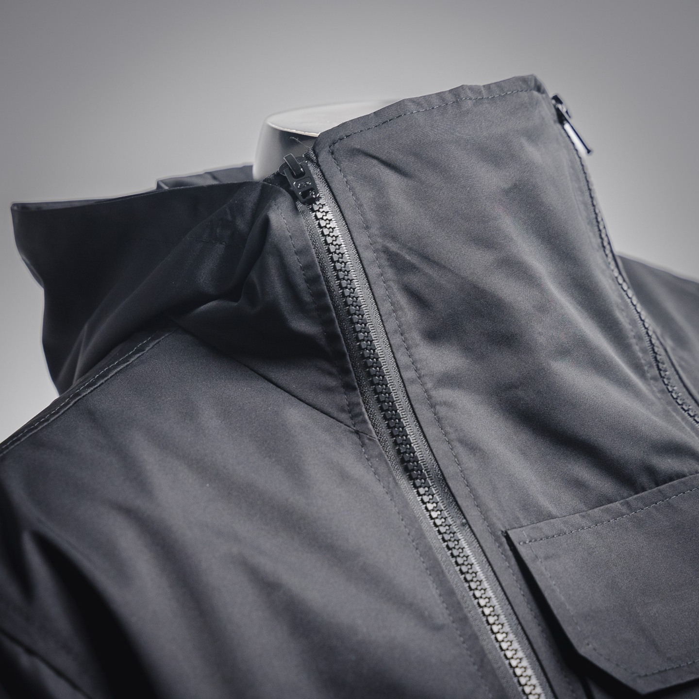 Balenciaga巴黎世家BLCG 23ss恶搞3Bsporty黑色夹克冲锋衣外套 黑色