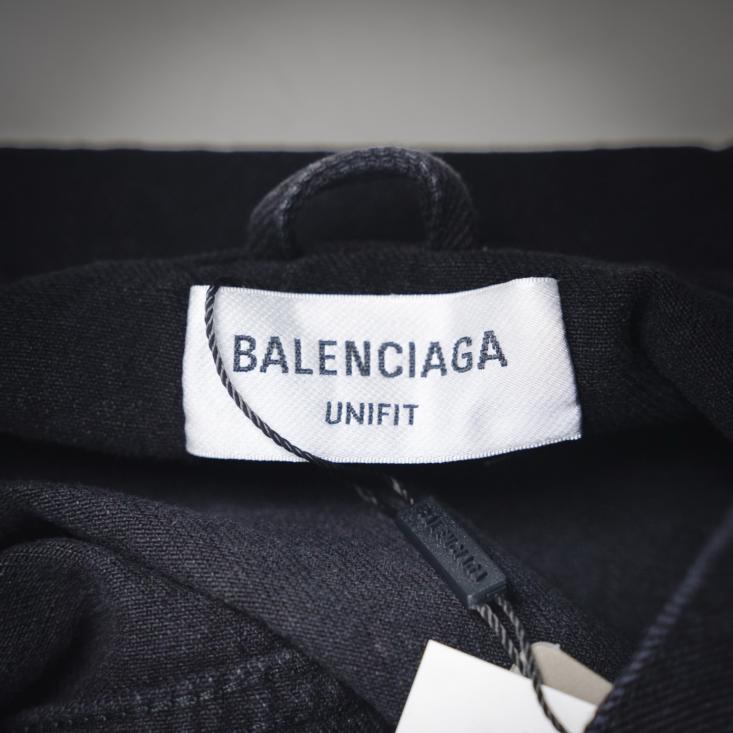BALENCIAGA/巴黎世家BLCG 23SS 水洗梵文铁塔牛仔夹克外套 黑色