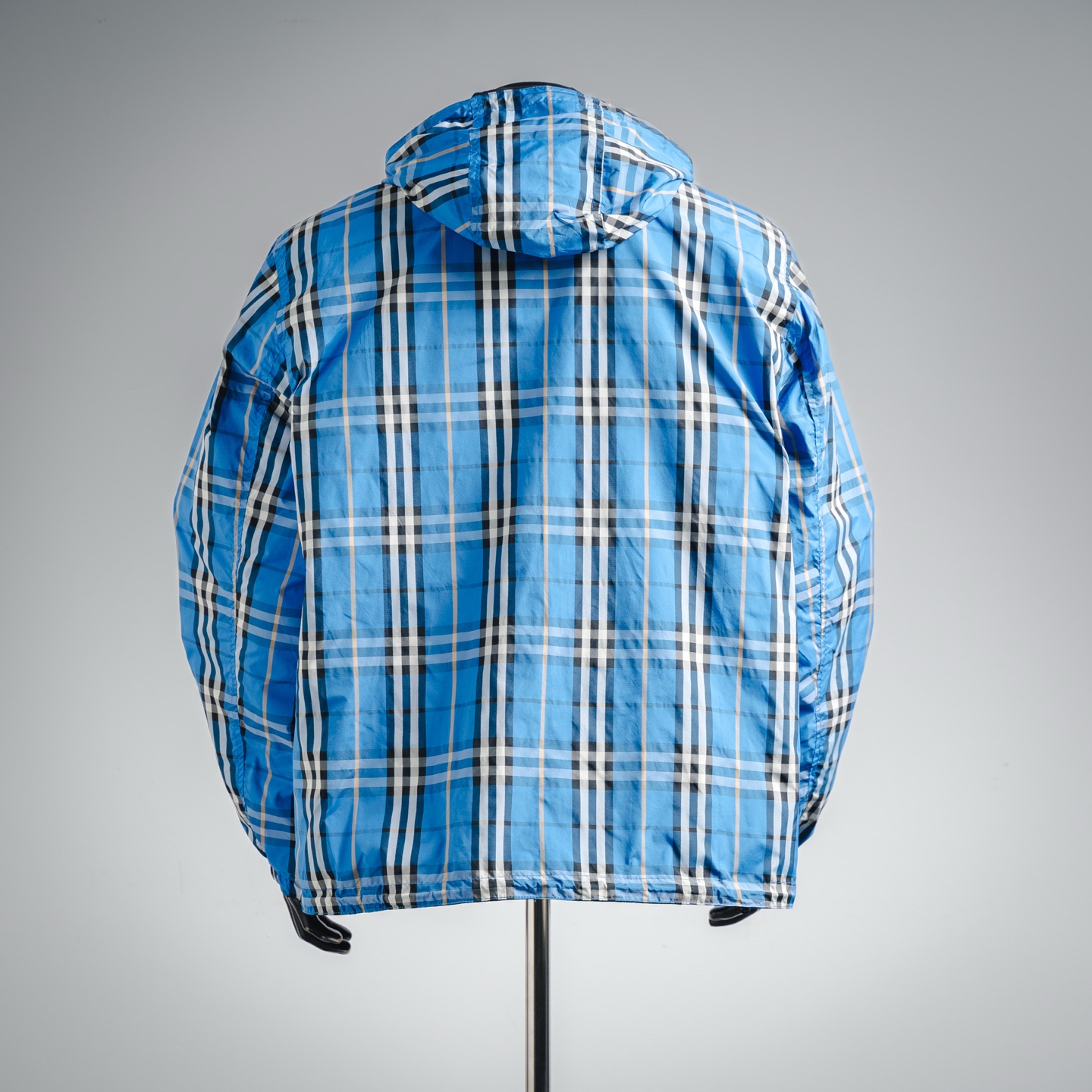 Burberry 巴宝莉 Bbr格纹双面穿外套 蓝色