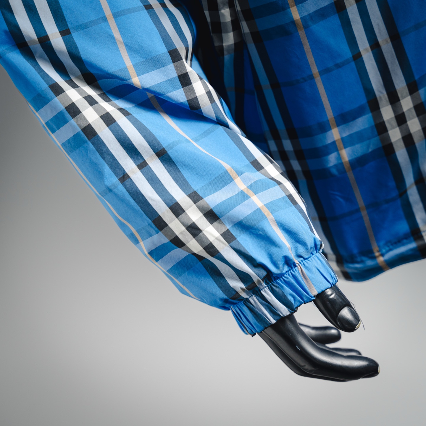 Burberry 巴宝莉 Bbr格纹双面穿外套 蓝色