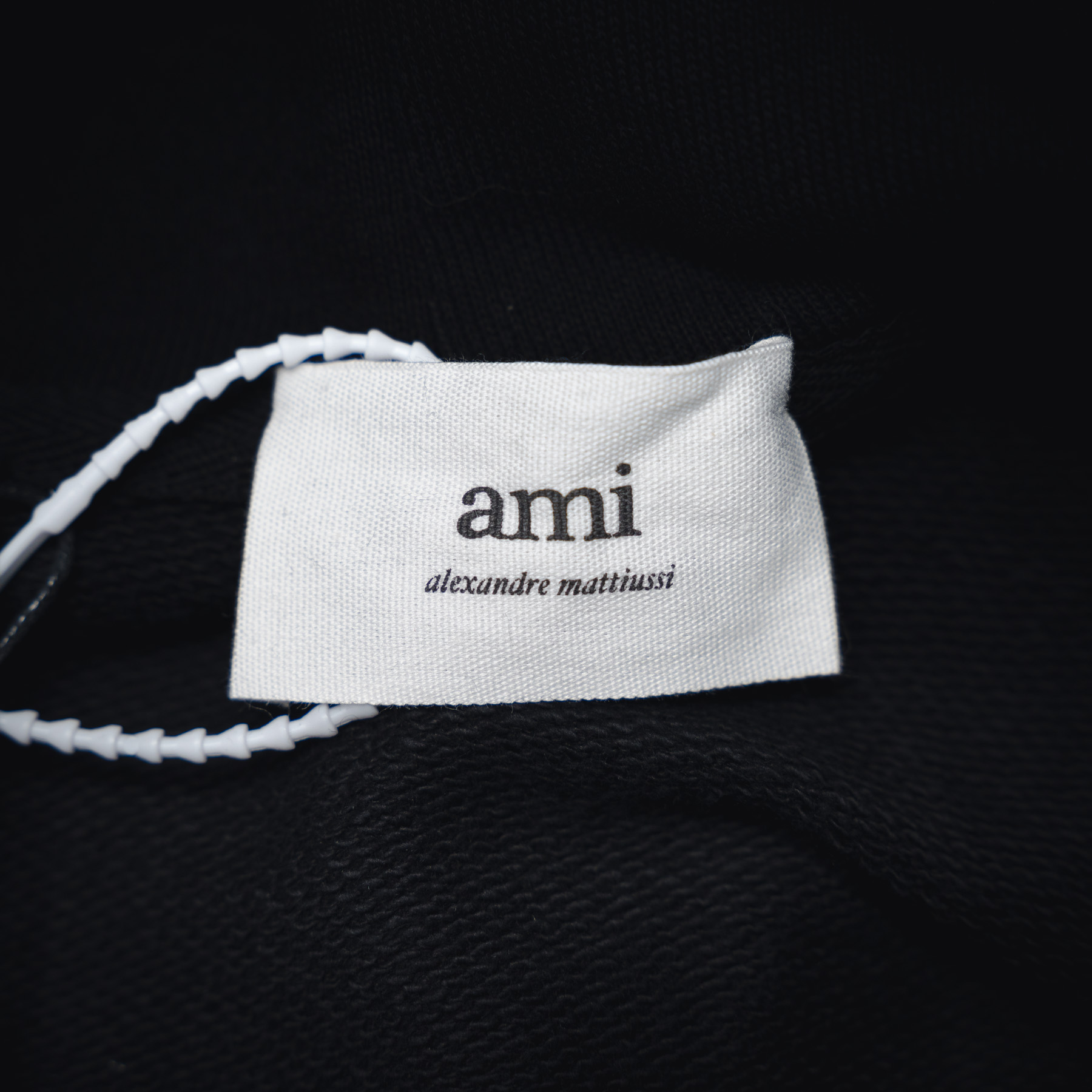 Ami 25ss法式极简立体桃心logo刺绣连帽卫衣