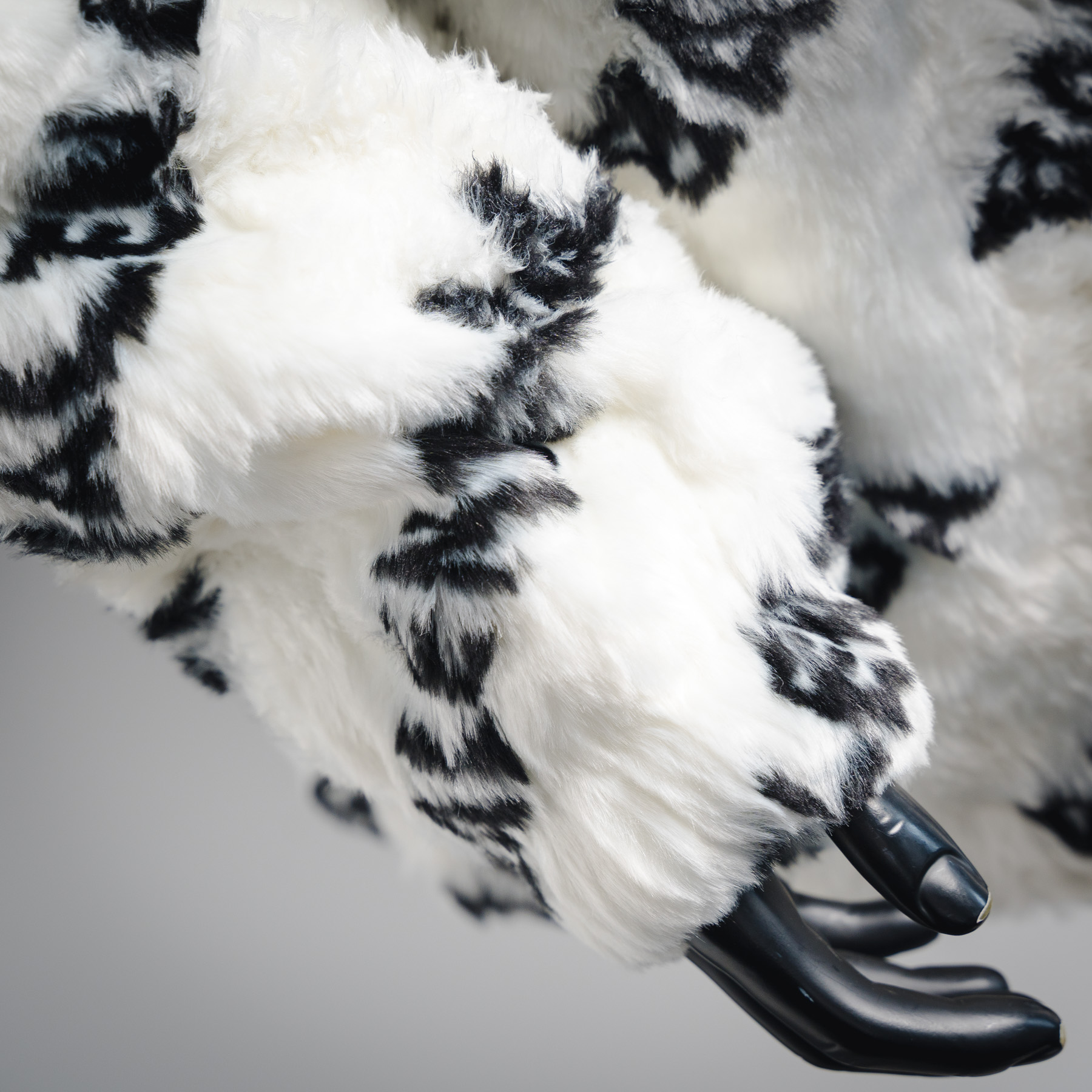 BALENCIAGA/巴黎世家BLCG 兔毛加厚满LOGO外套