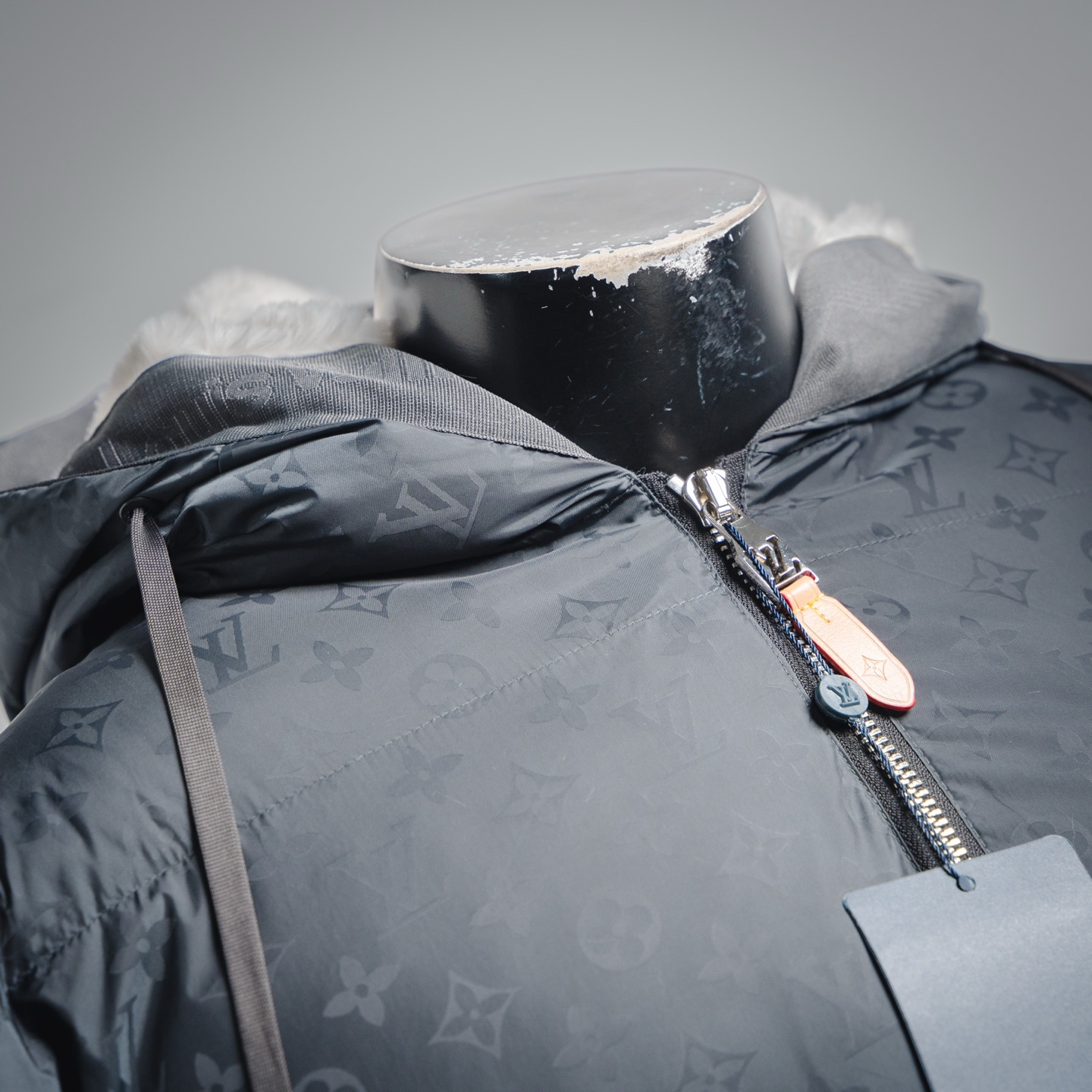 Louis Vuitton/路易威登25ss SKI滑雪系列 暗纹袖章连帽羽绒服
