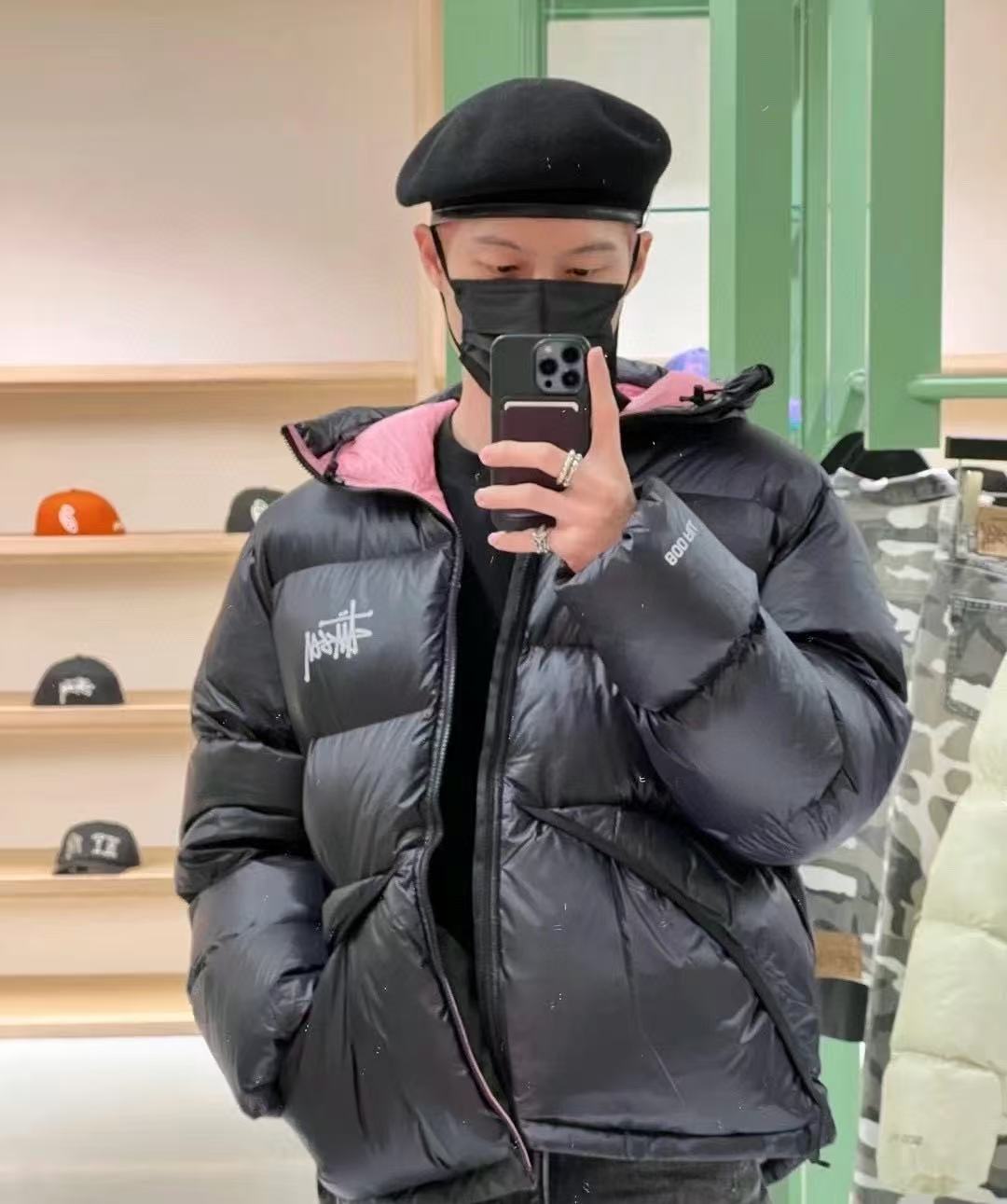 Stussy斯图西 Micro Ripstop Down Parka纯色拉链连帽羽绒服 上身集合