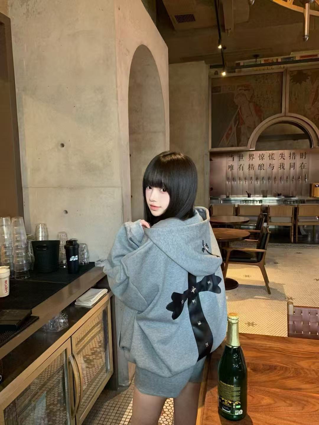 Chrome Hearts CH 克罗心CH/贴布皮标针织连帽毛衣 上身集合