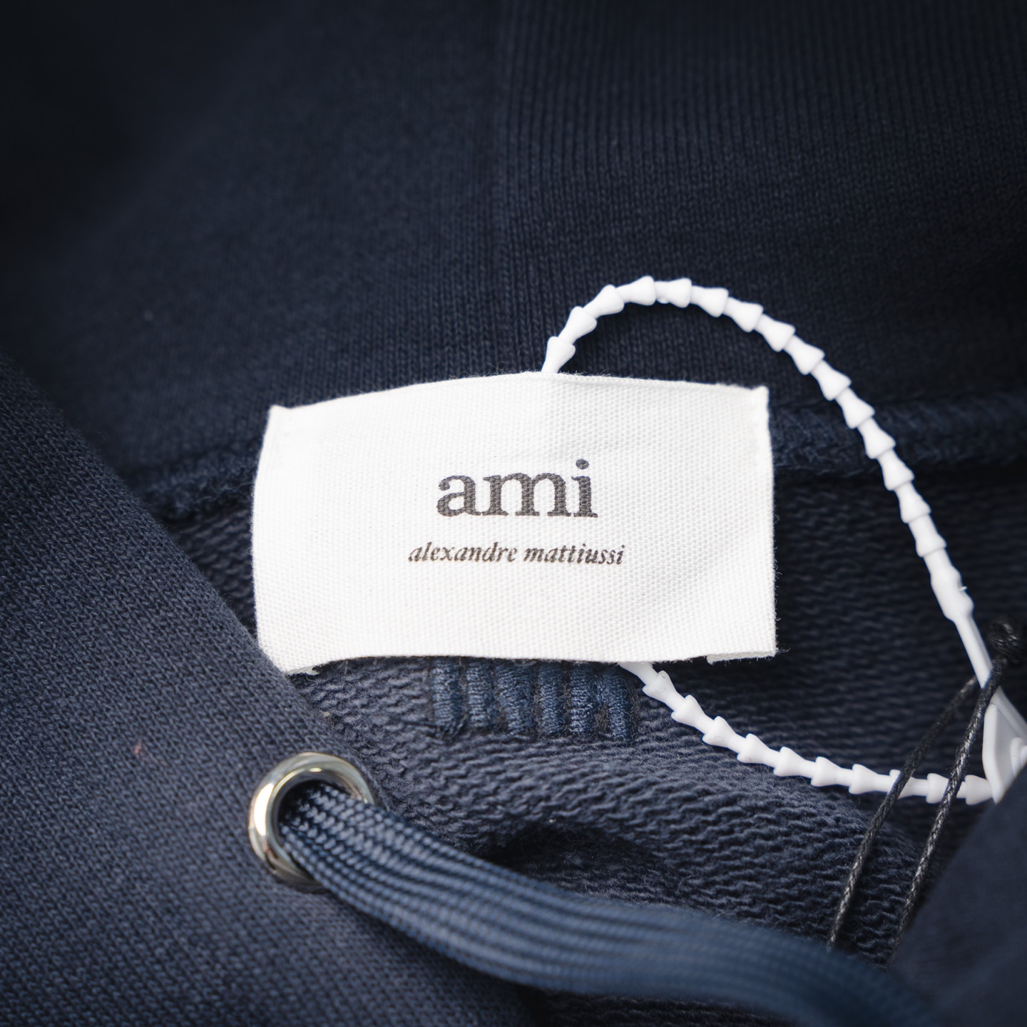 顶级版本 Ami 25ss钩针刺绣字母连帽卫衣
