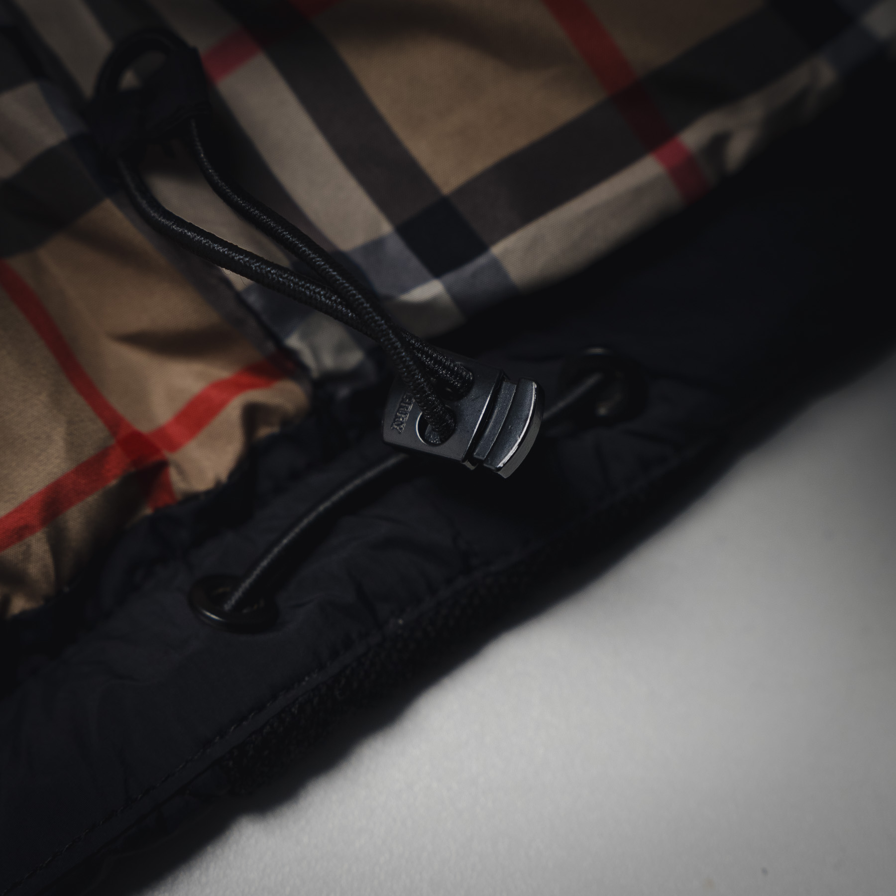 Burberry 巴宝莉 BBR 2025ss新款菱形格纹胸前口袋翻领棉服外套 黑色 卡其色