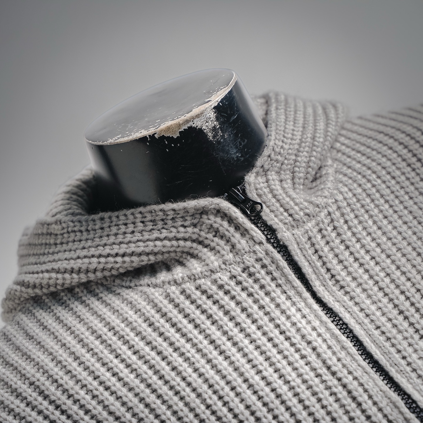 Stone island 石头岛25ss粗针羊绒拉链连帽开衫