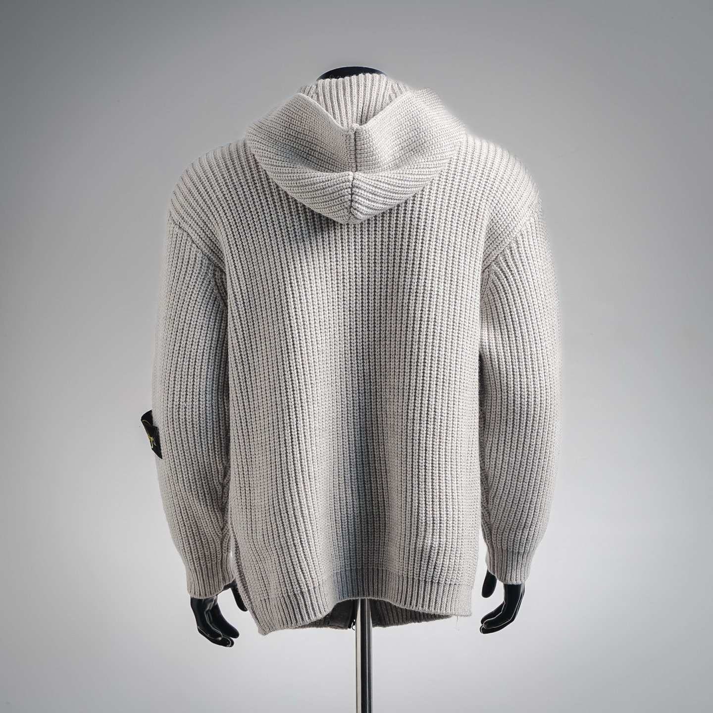 Stone island 石头岛25ss粗针羊绒拉链连帽开衫