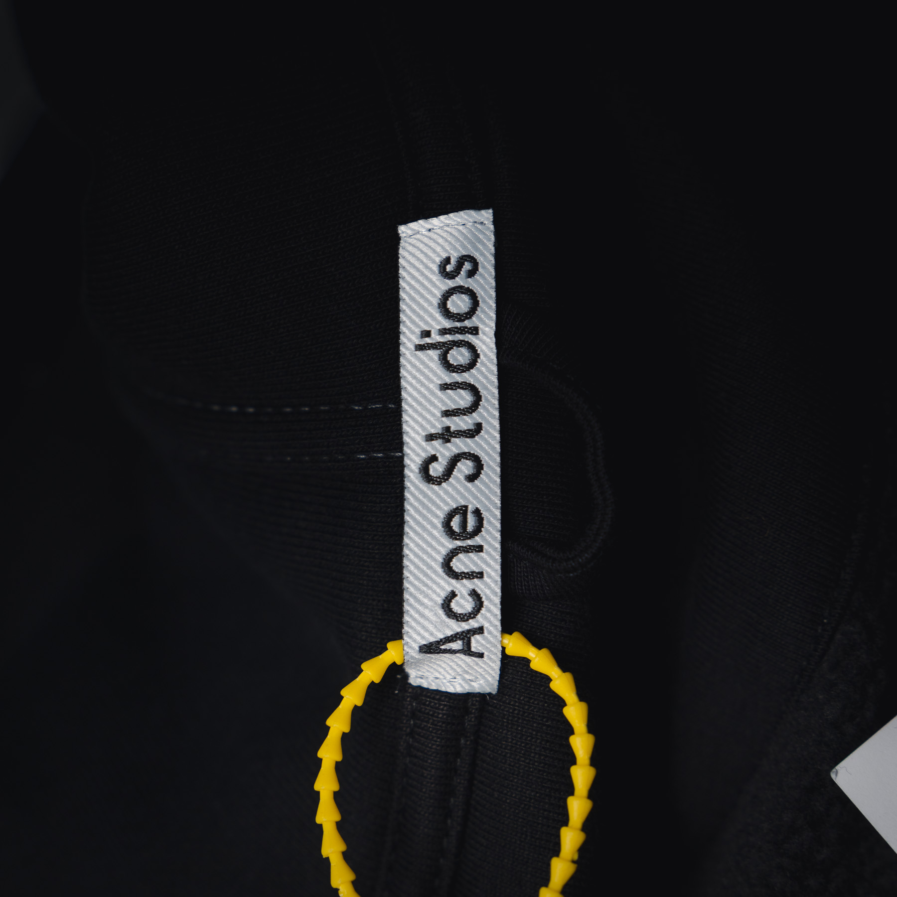 AcneStudios 25Fw AC 撞色线绣花工艺刺绣LOGO字母拉链连帽卫衣