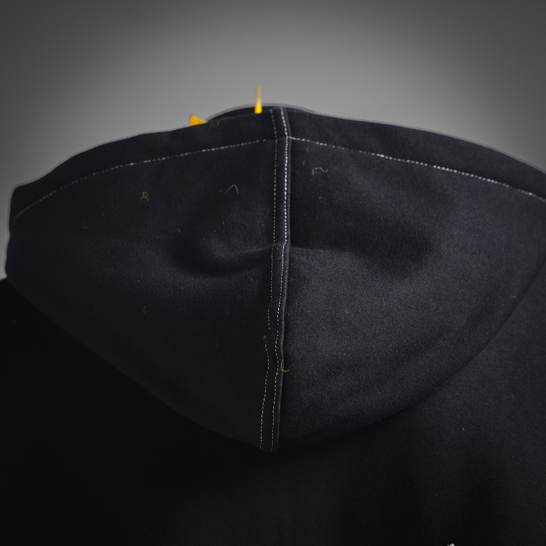 AcneStudios 25Fw AC 撞色线绣花工艺刺绣LOGO字母拉链连帽卫衣