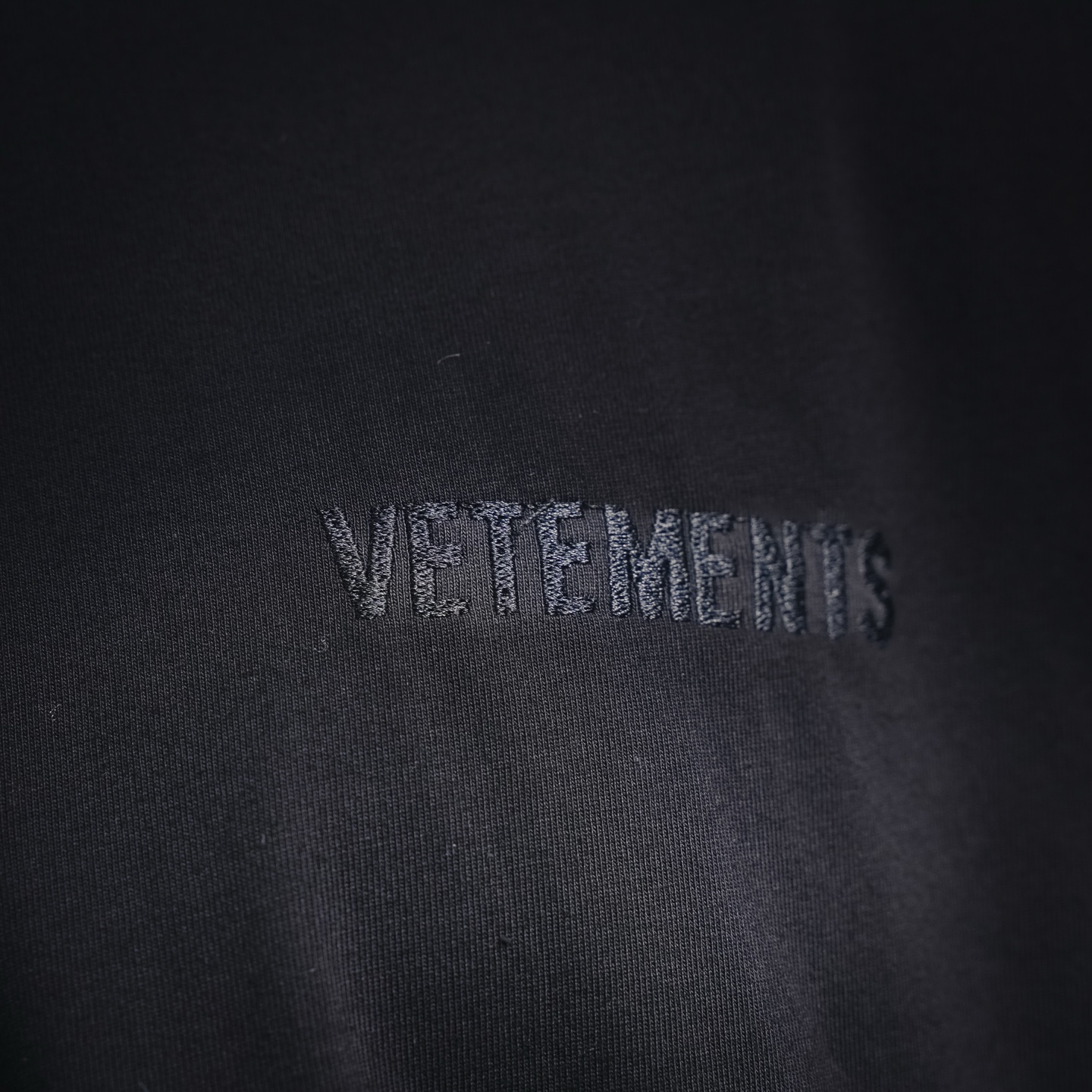 VETEMENTS维特萌新款VTM风格极简纯色刺绣logo短袖T恤