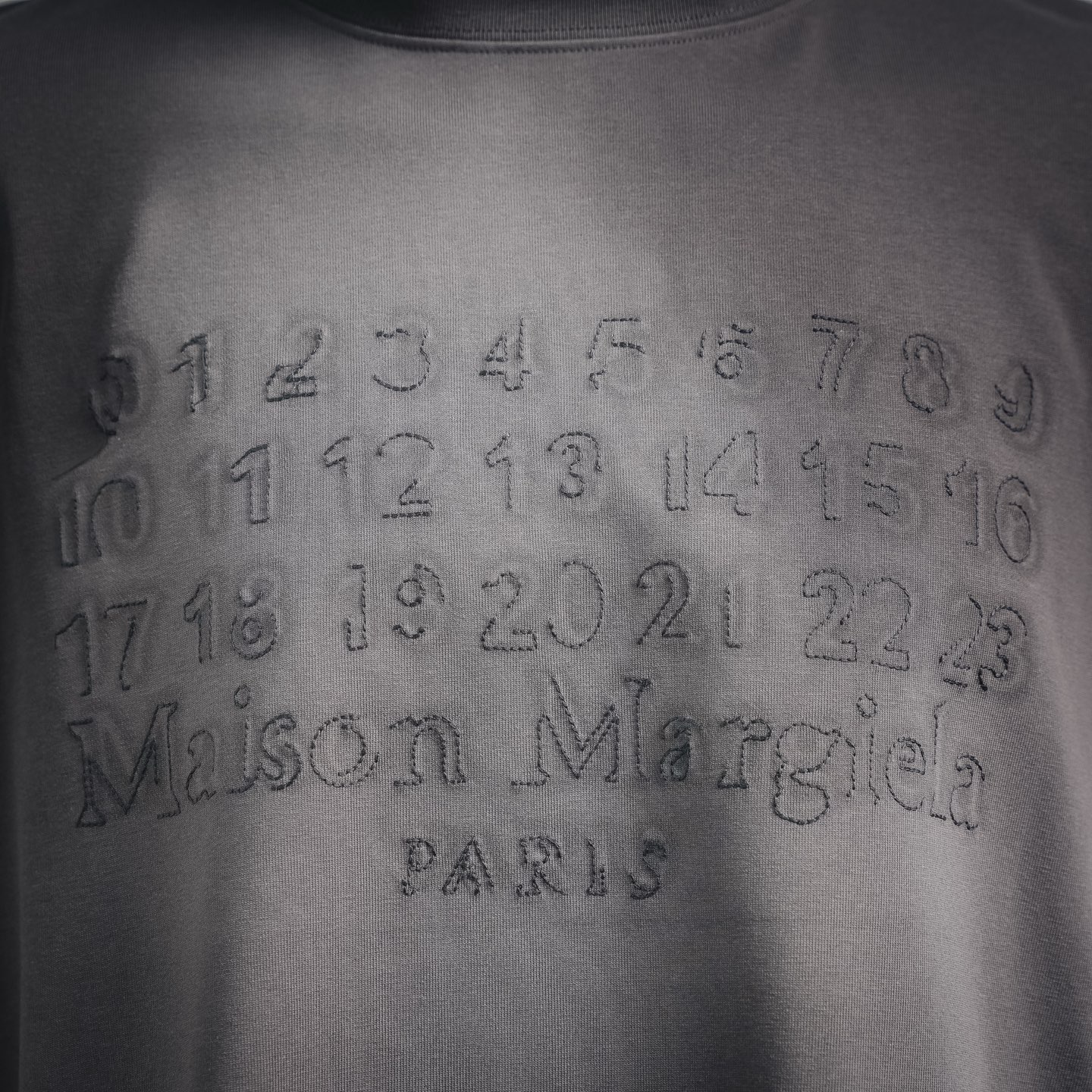 Maison Margiela/马吉拉 M6 刺绣数字LOGO短袖T恤-Chinese UA Cheap High Quatity Brand Clothes Bags handbags Sneakers wholesale wholesaler seller from China Factory suppliers Fashion Clothing Shoes best Quality Beautiful Price Maison Margiela/马吉拉 M6 刺绣数字LOGO短袖T恤