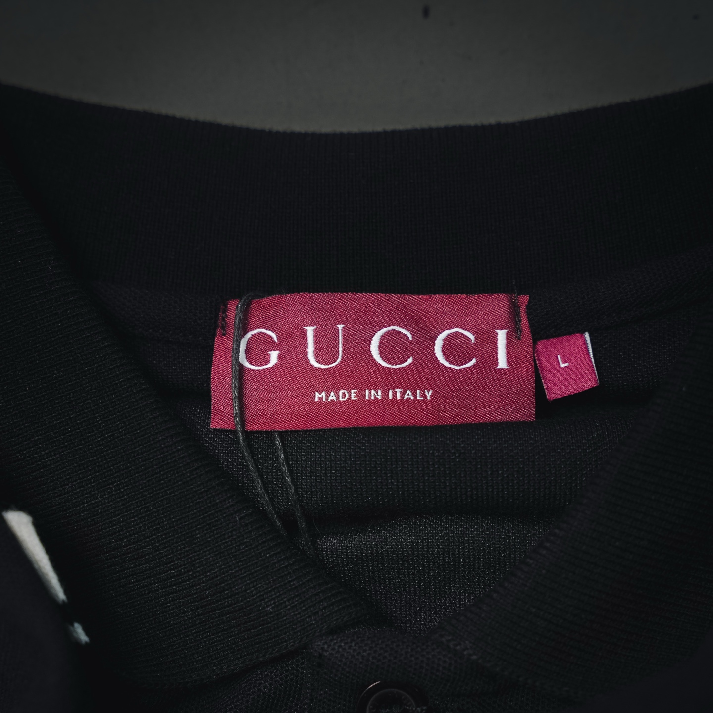 GUCCI 古驰26SS 经典口袋双G刺绣小标短袖Polo衫 黑色 白色 浅灰