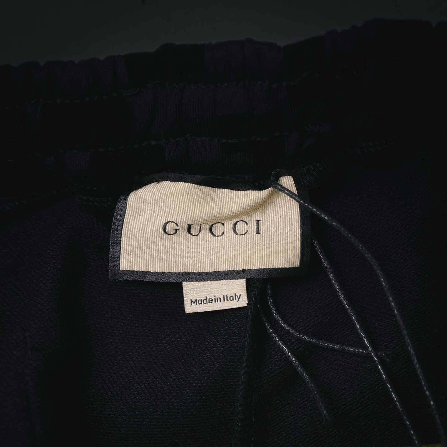 Gucci 古驰 新款植绒暗纹短裤 黑色