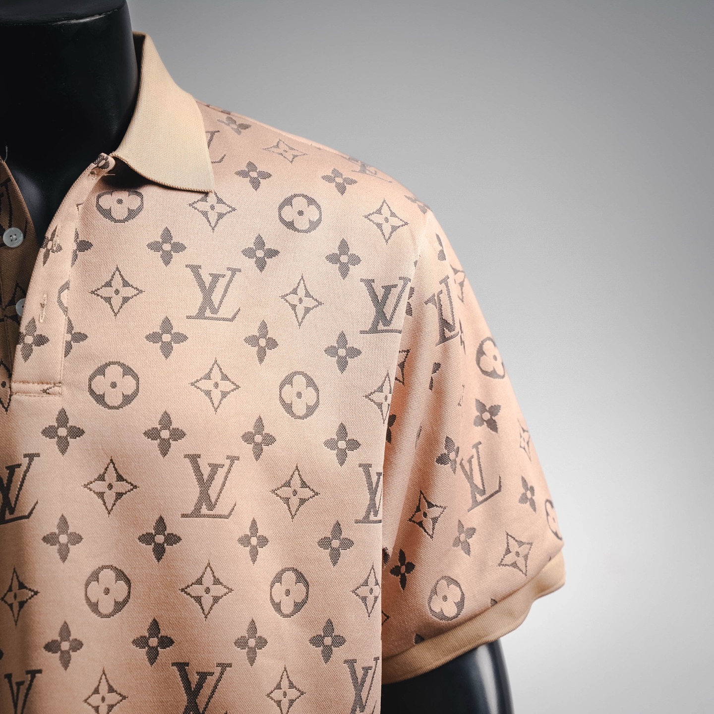 Louis Vuitton LV经典老花满印Polo衫短袖