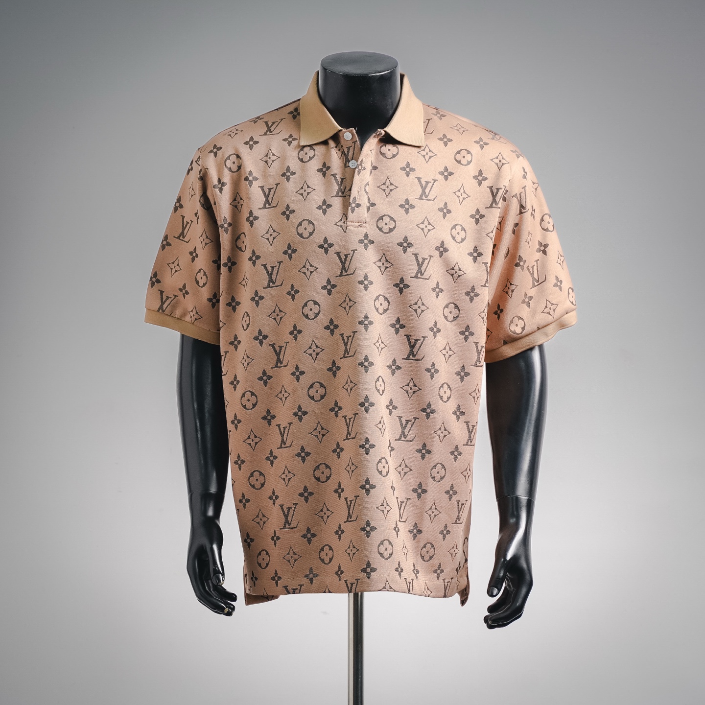 Louis Vuitton LV经典老花满印Polo衫短袖